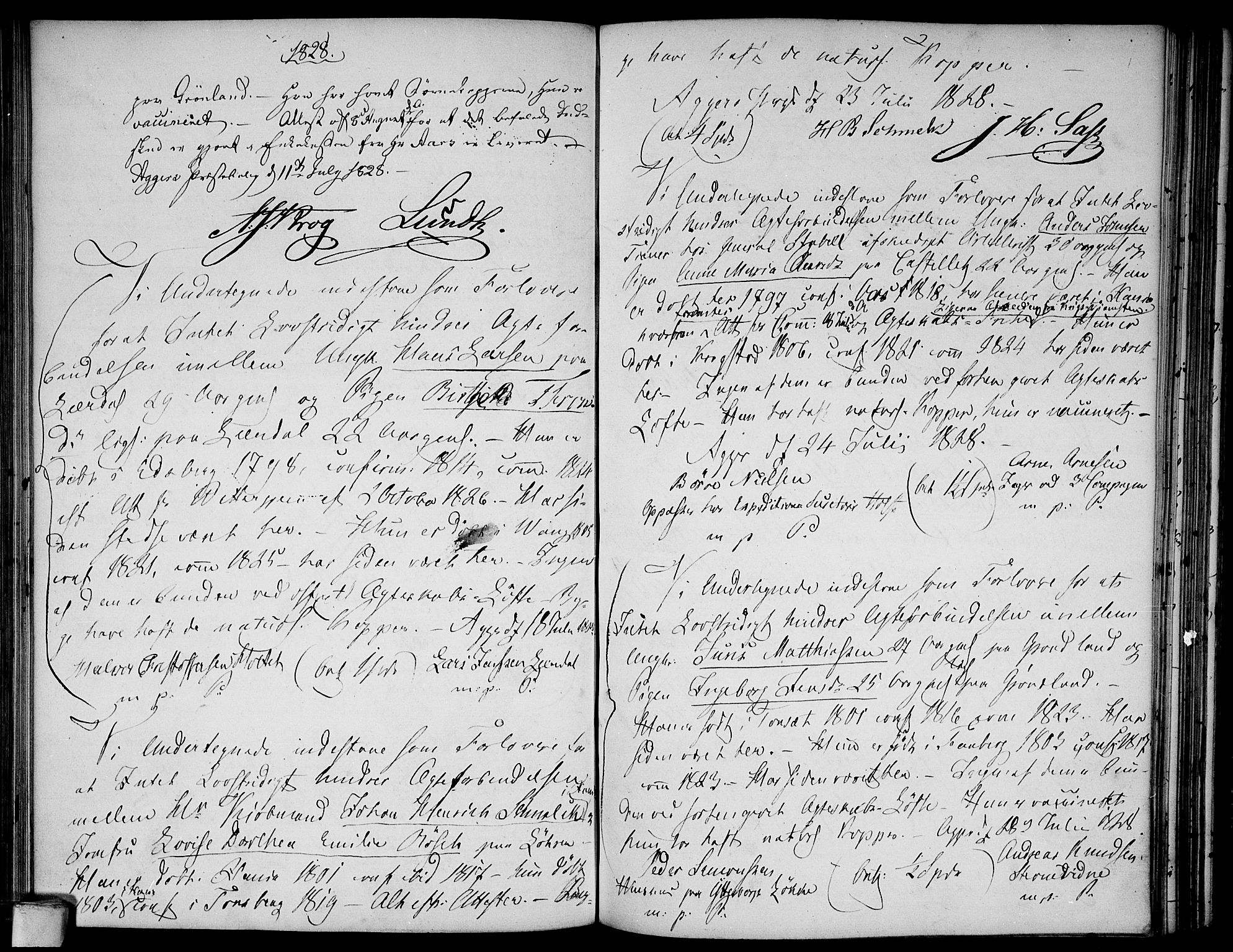 Aker prestekontor kirkebøker, AV/SAO-A-10861/L/L0004: Forlovererklæringer nr. 4, 1778-1831