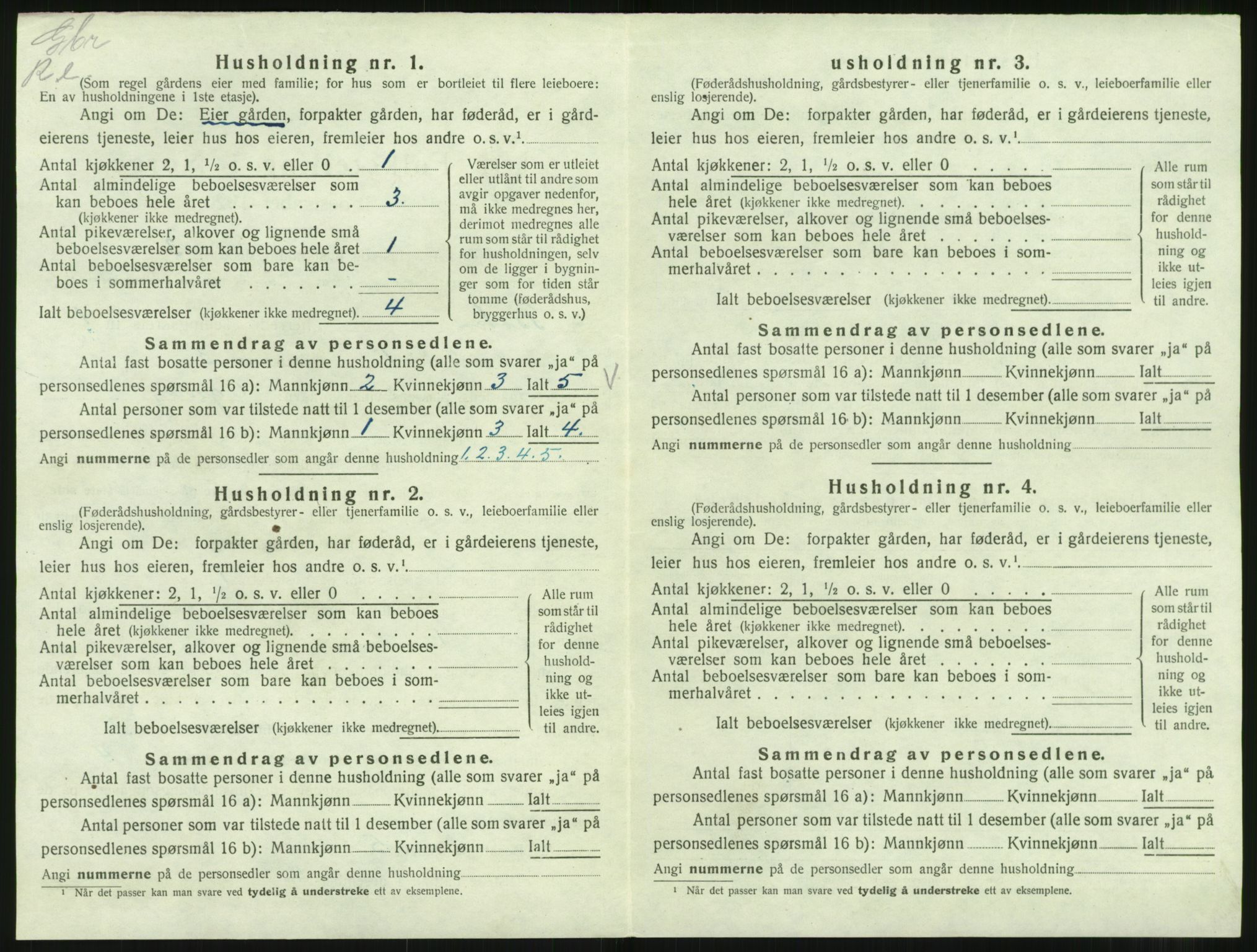 SAST, Folketelling 1920 for 1145 Bokn herred, 1920, s. 27