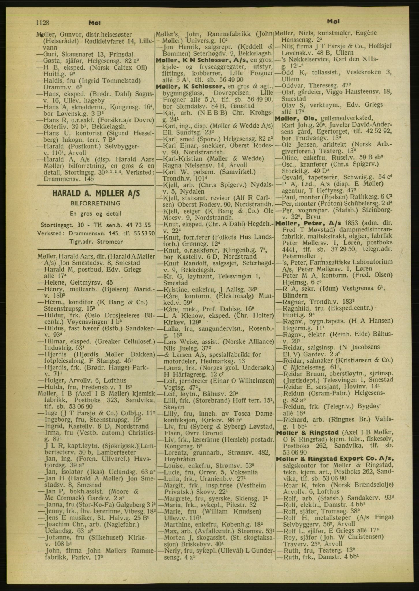 Kristiania/Oslo adressebok, PUBL/-, 1956-1957, s. 1128