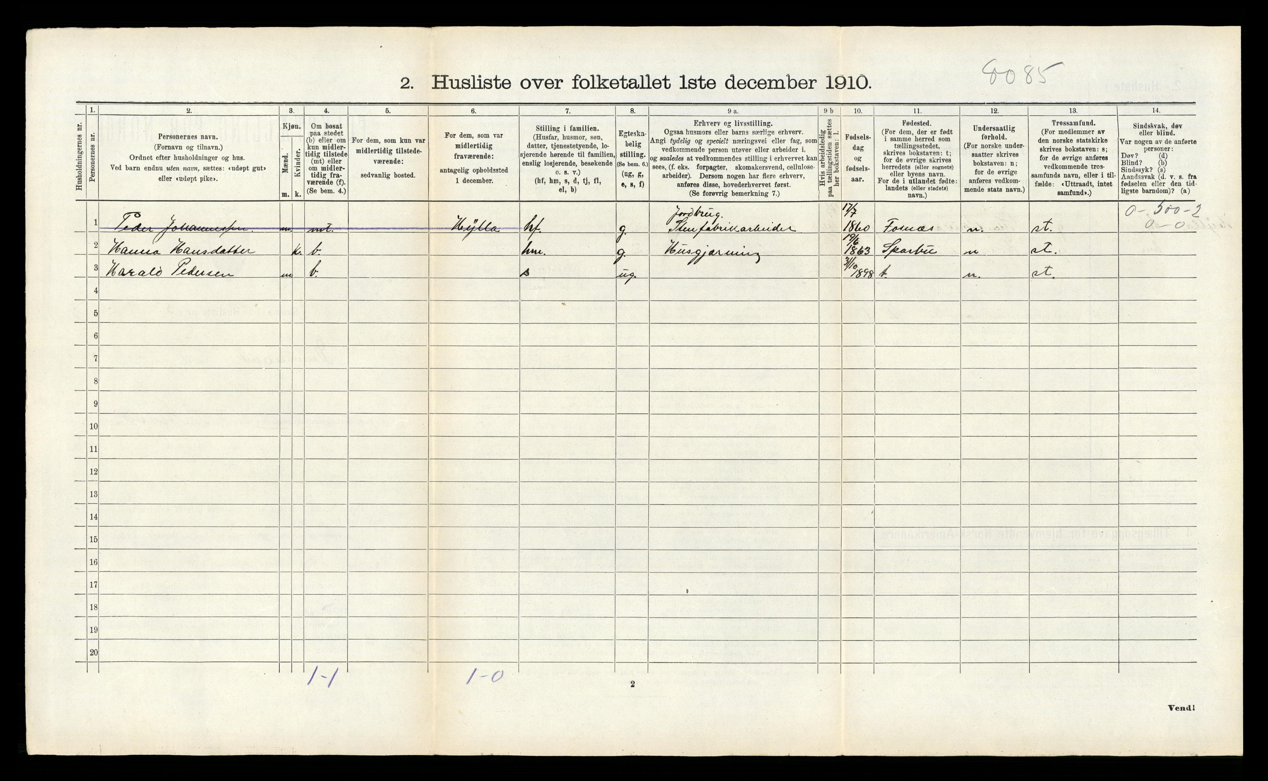 RA, Folketelling 1910 for 1745 Vemundvik herred, 1910, s. 179