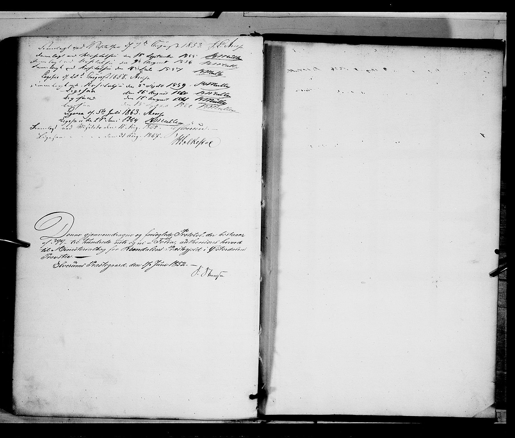 Rendalen prestekontor, AV/SAH-PREST-054/H/Ha/Haa/L0005: Ministerialbok nr. 5, 1853-1866