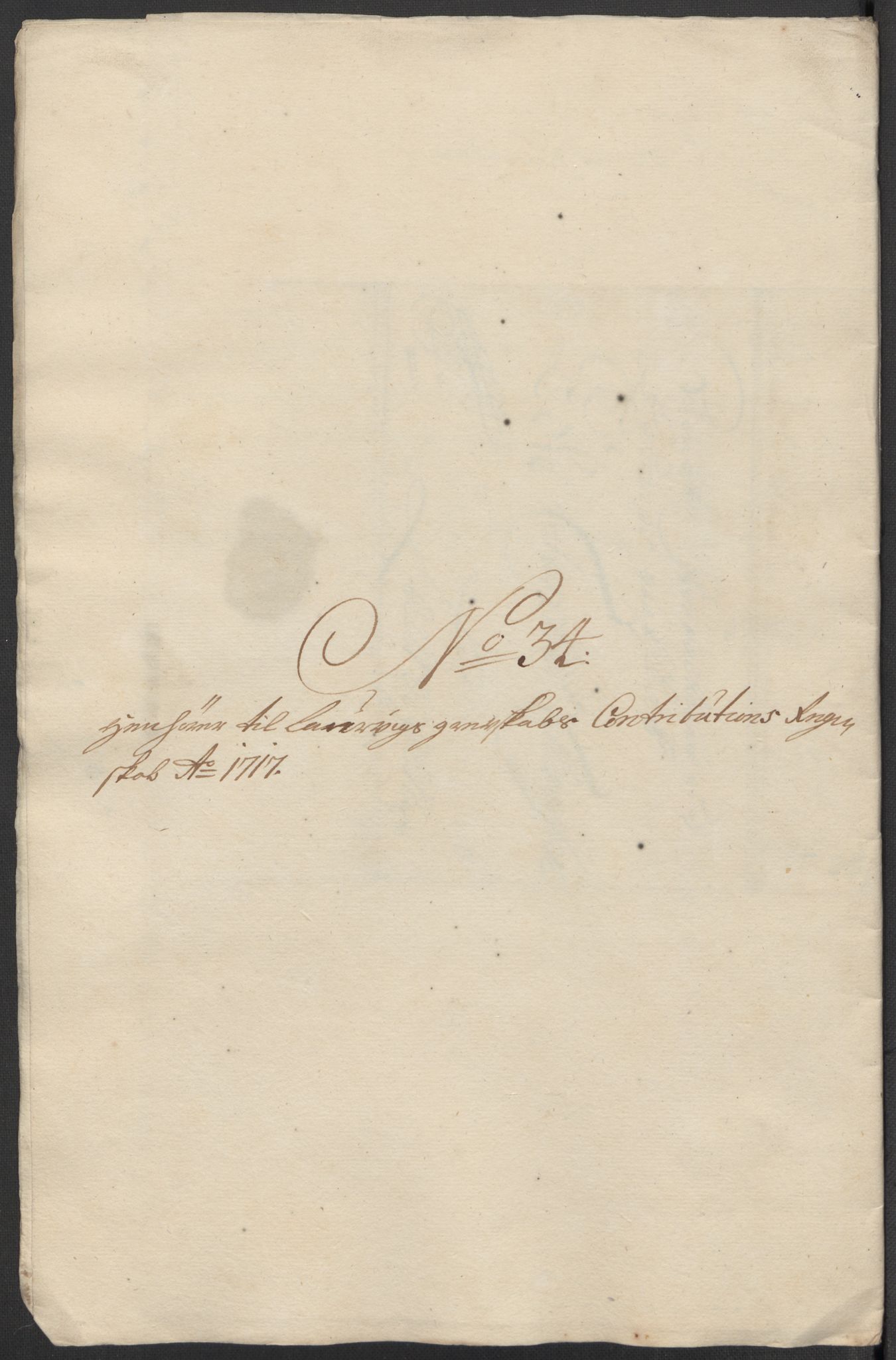 Rentekammeret inntil 1814, Reviderte regnskaper, Fogderegnskap, RA/EA-4092/R33/L1987: Fogderegnskap Larvik grevskap, 1716-1717, s. 592