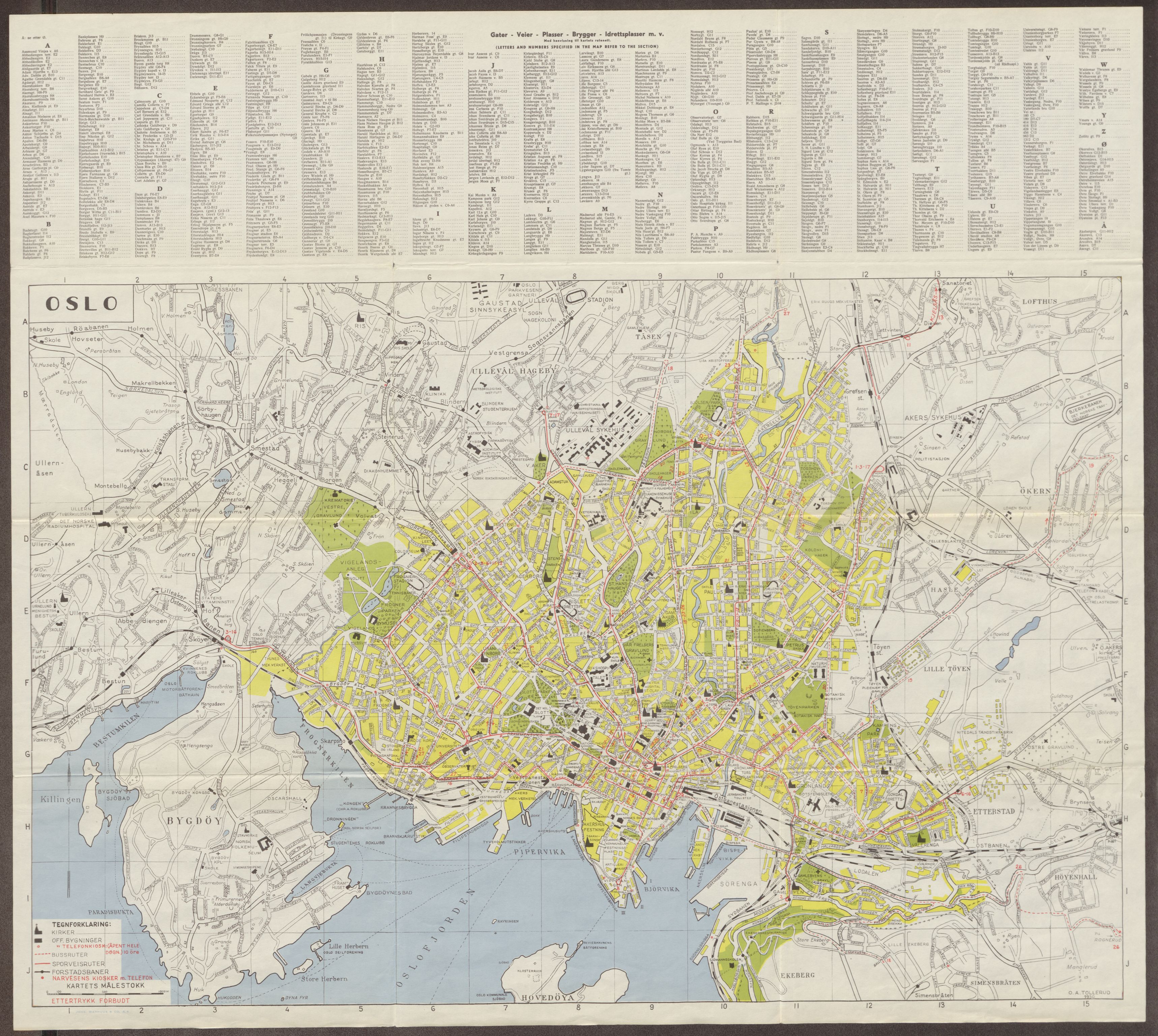 Kristiania/Oslo adressebok, PUBL/-, 1950