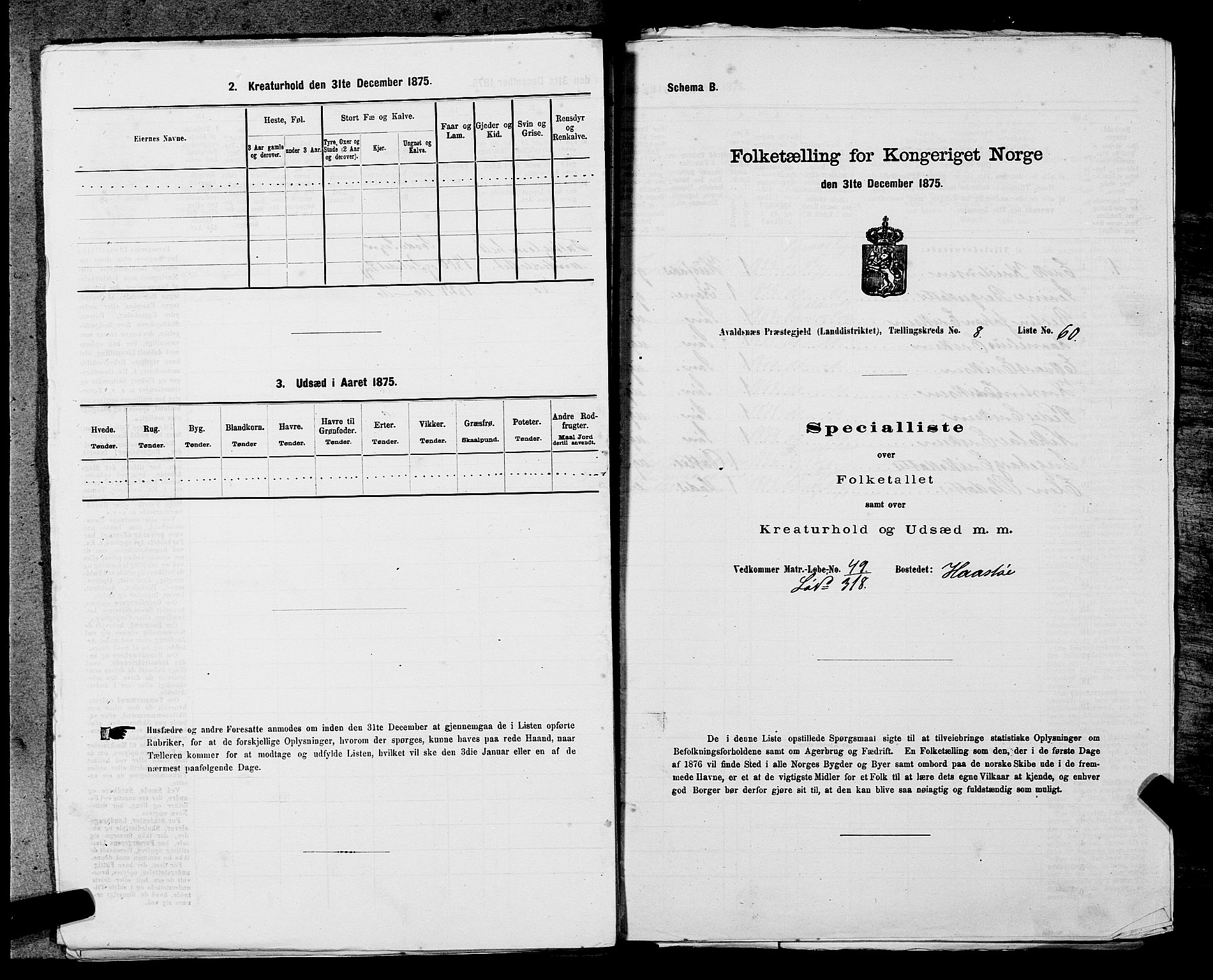 SAST, Folketelling 1875 for 1147L Avaldsnes prestegjeld, Avaldsnes sokn og Kopervik landsokn, 1875, s. 1410