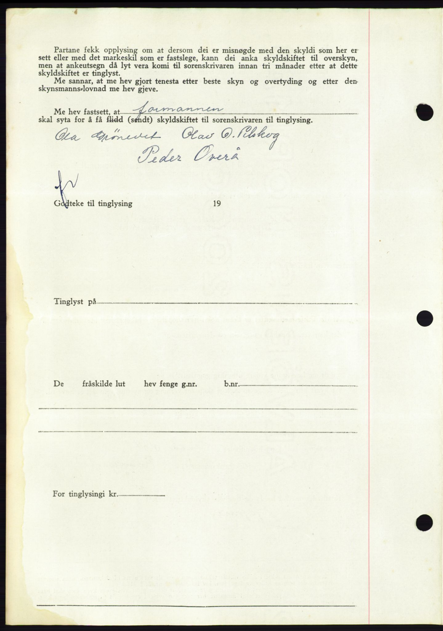 Søre Sunnmøre sorenskriveri, AV/SAT-A-4122/1/2/2C/L0082: Pantebok nr. 8A, 1948-1948, Dagboknr: 314/1948