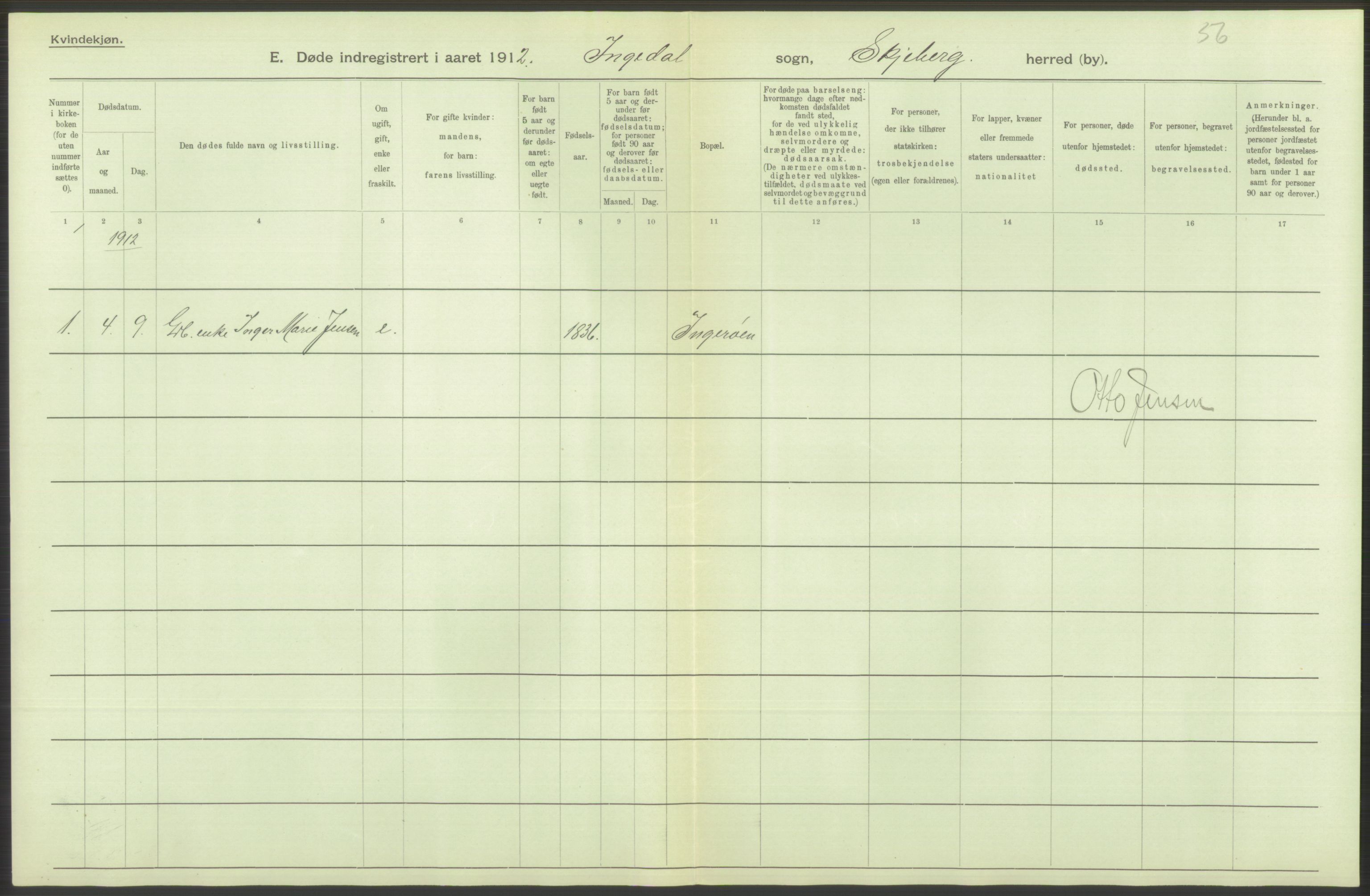 Statistisk sentralbyrå, Sosiodemografiske emner, Befolkning, AV/RA-S-2228/D/Df/Dfb/Dfbb/L0003: Smålenenes amt:  Døde. Bygder og byer., 1912, s. 332