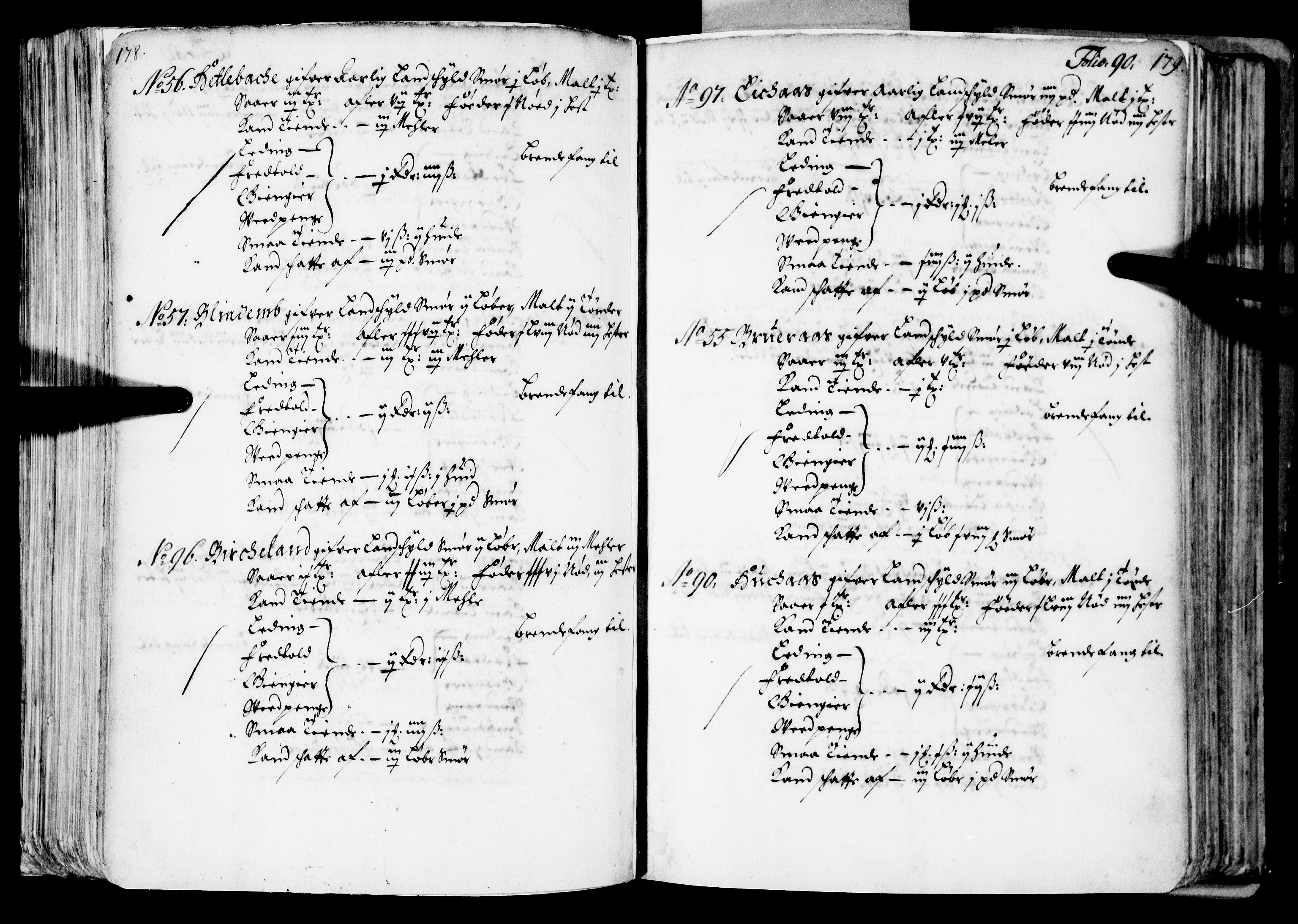 Rentekammeret inntil 1814, Realistisk ordnet avdeling, RA/EA-4070/N/Nb/Nba/L0039: Nordhordland fogderi, 1667, s. 89b-90a