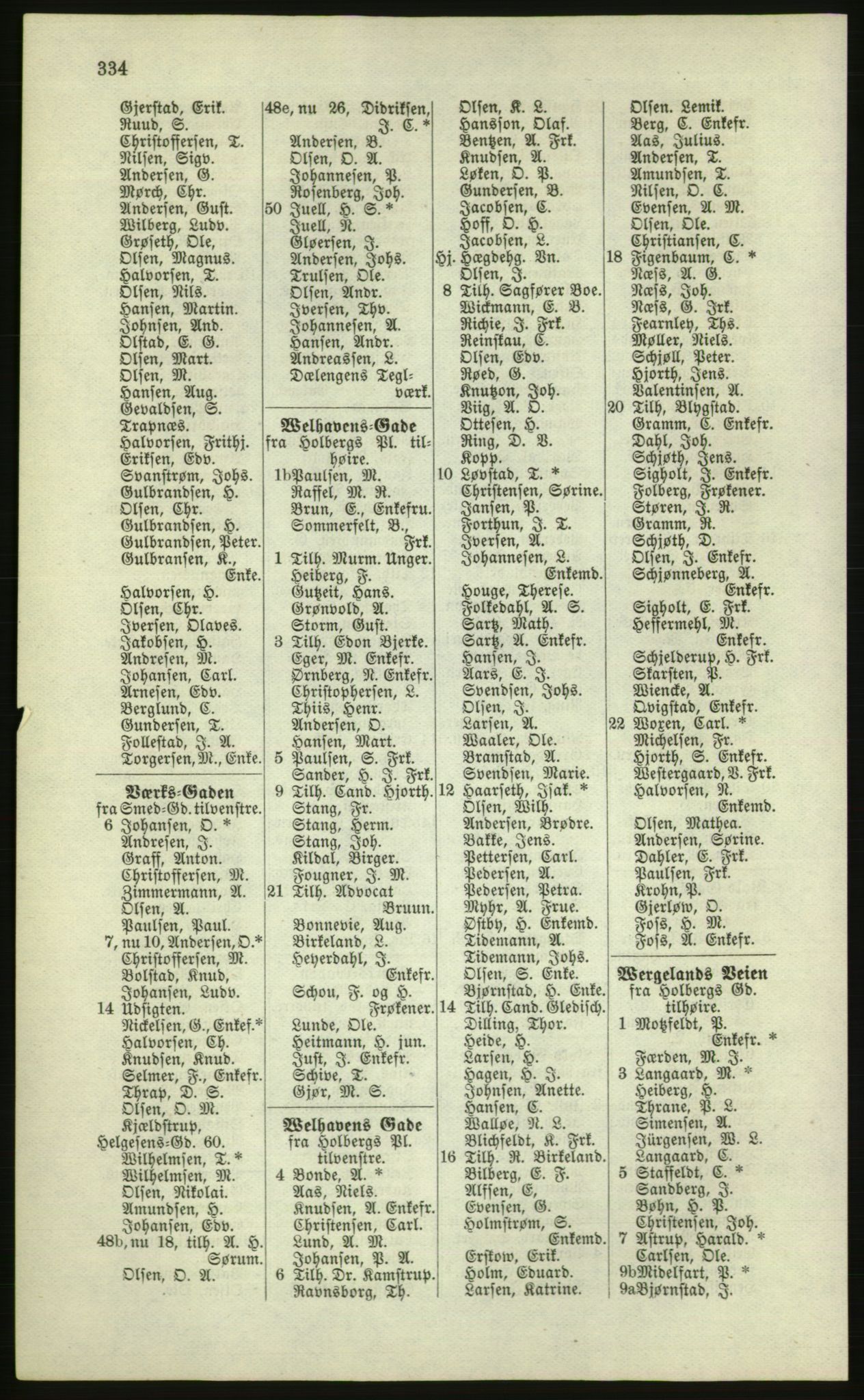 Kristiania/Oslo adressebok, PUBL/-, 1881, s. 334