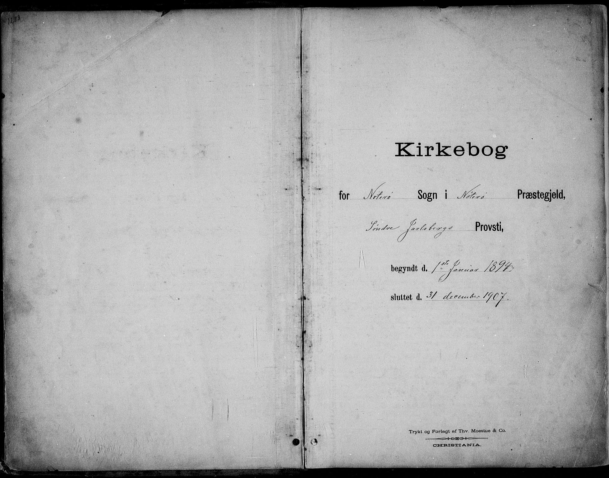 Nøtterøy kirkebøker, SAKO/A-354/F/Fa/L0009: Ministerialbok nr. I 9, 1894-1907