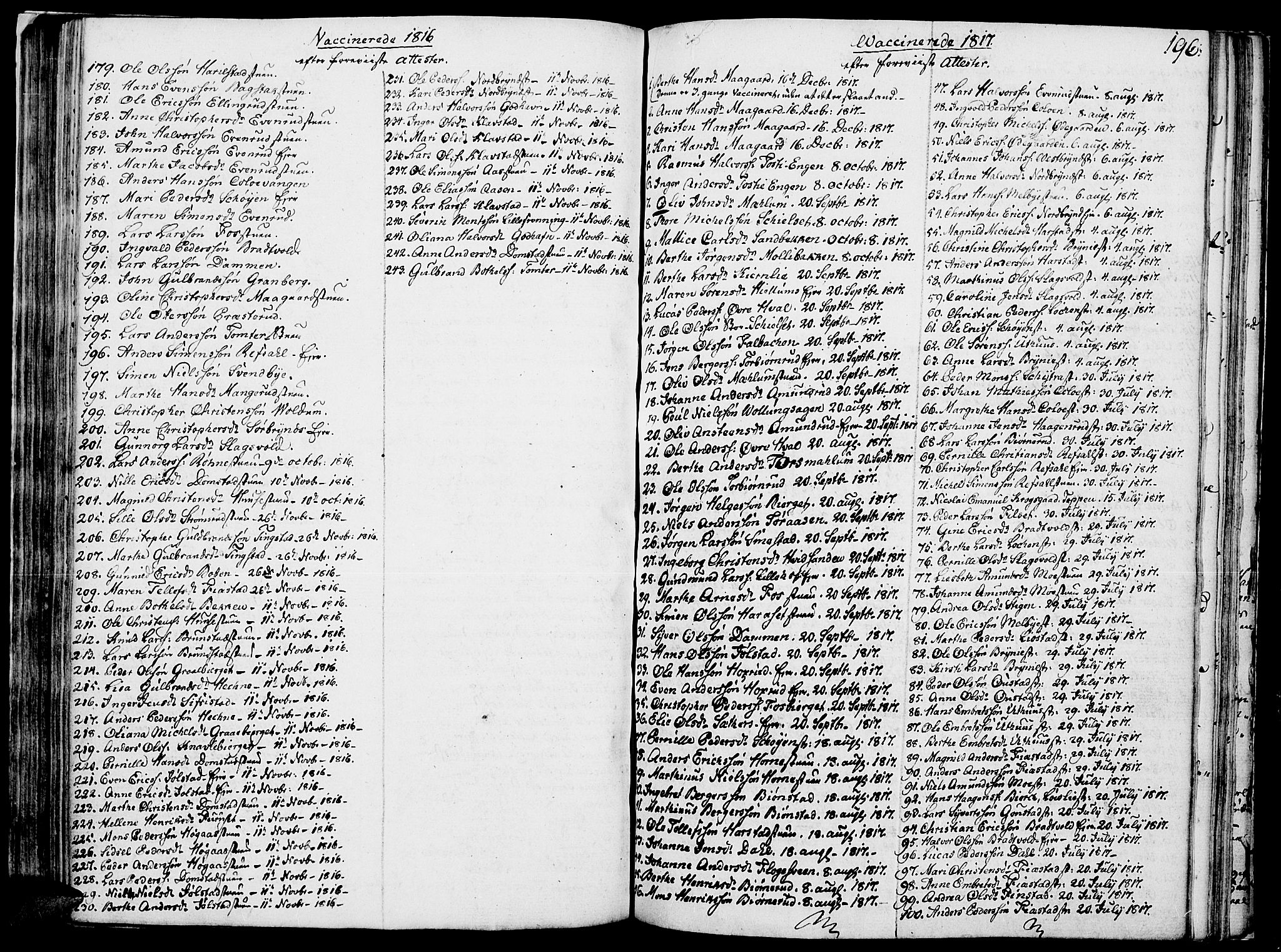 Romedal prestekontor, AV/SAH-PREST-004/K/L0001: Ministerialbok nr. 1, 1799-1814, s. 196