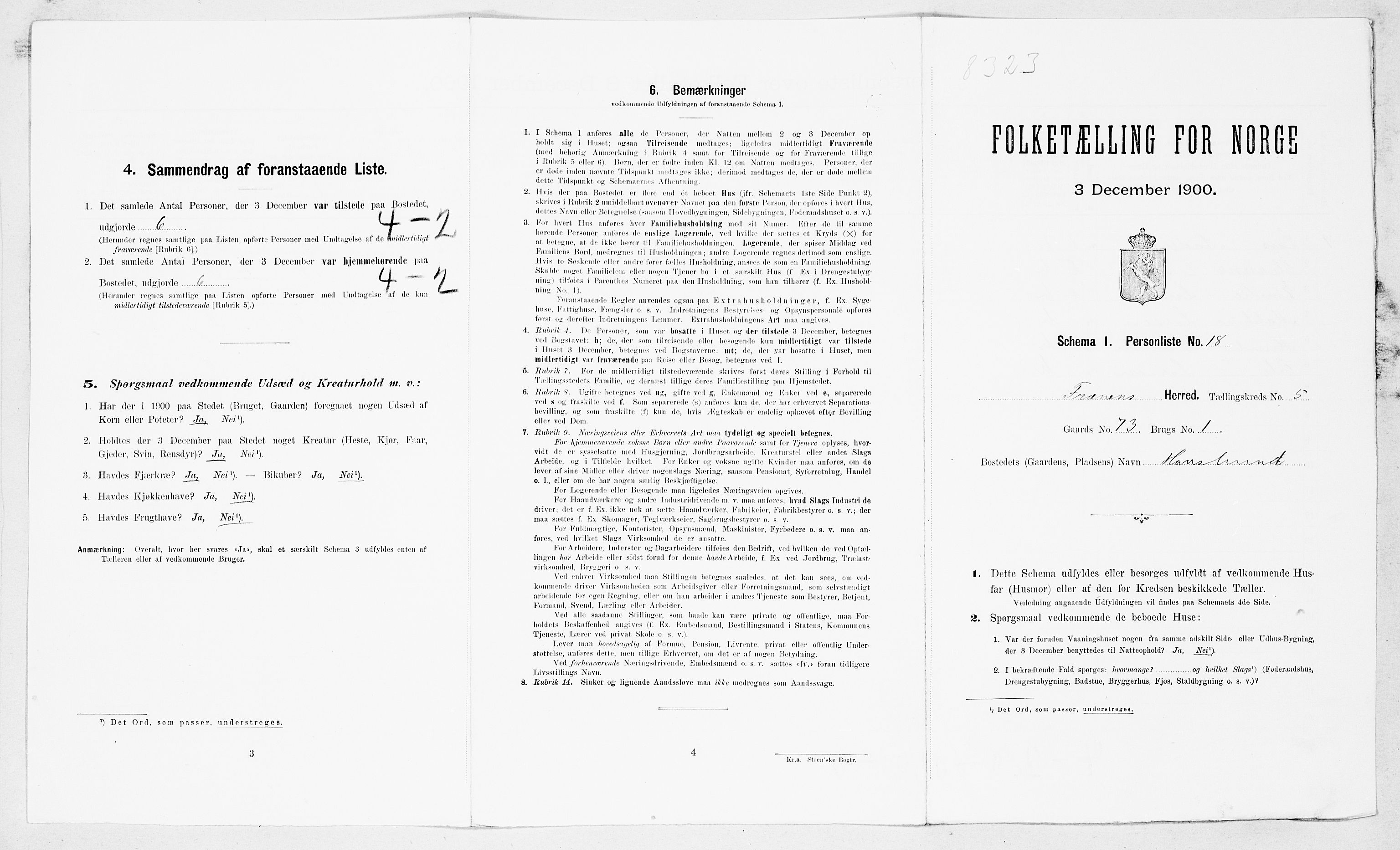 SAT, Folketelling 1900 for 1548 Fræna herred, 1900, s. 729