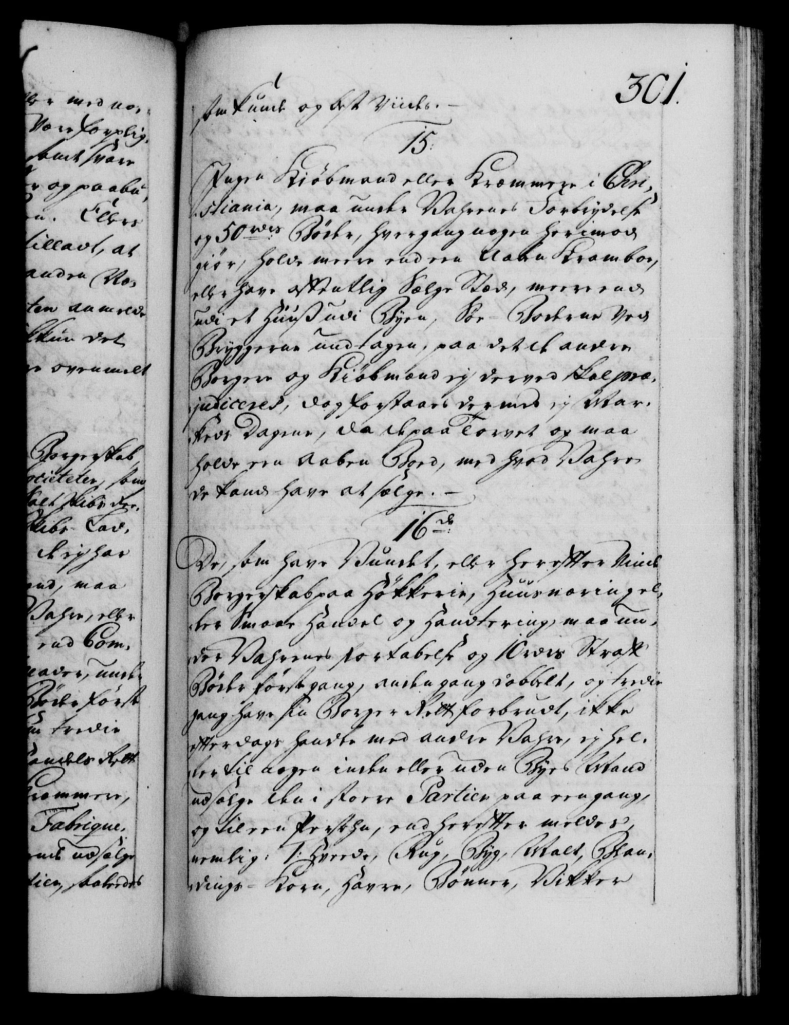 Danske Kanselli 1572-1799, RA/EA-3023/F/Fc/Fca/Fcaa/L0036: Norske registre, 1749-1750, s. 301a