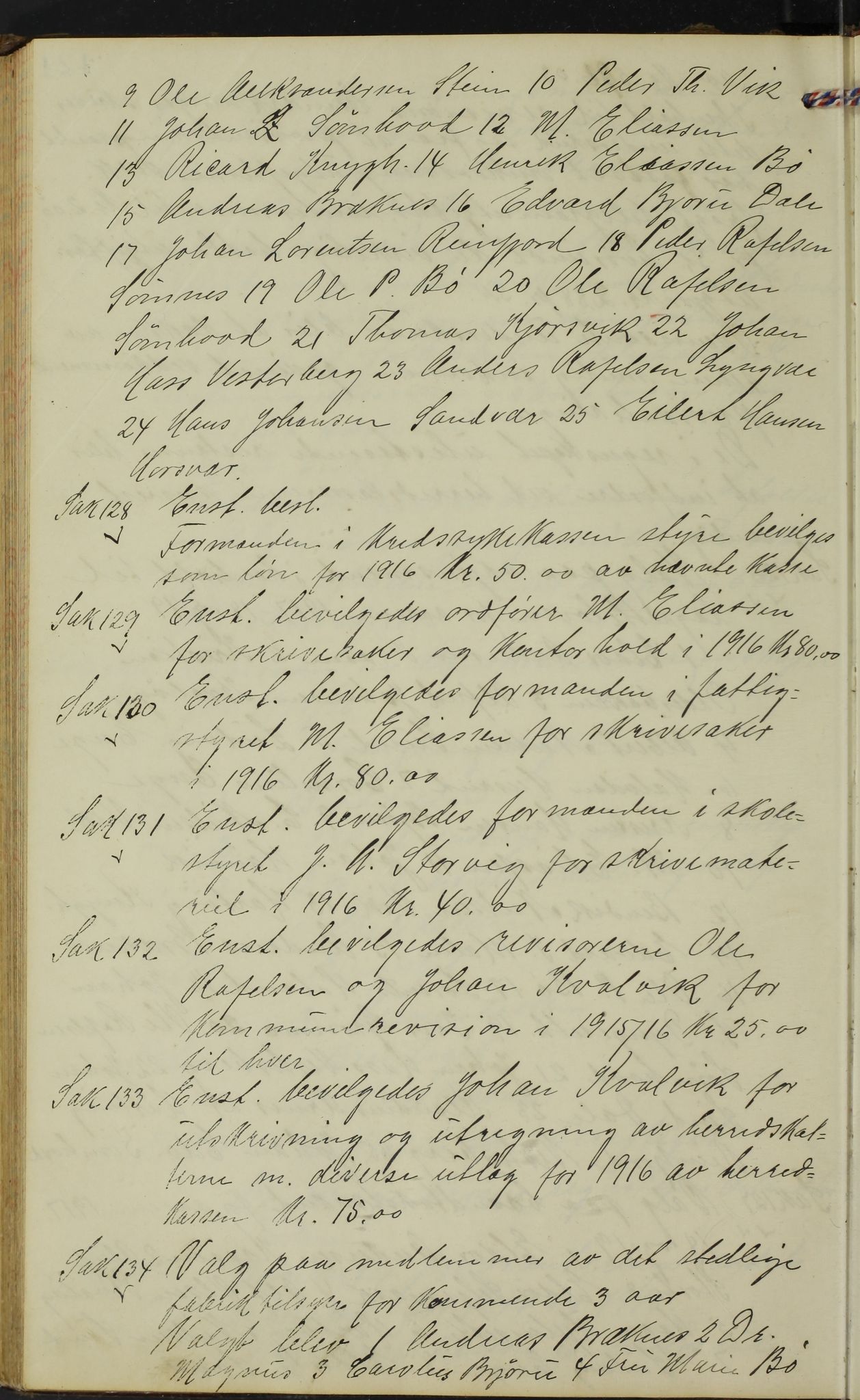 Sømna kommune. Formannskapet, AIN/K-18120.150/A/Aa/L0001: Møtebok: Formannskap/kommunestyre, 1911-1920