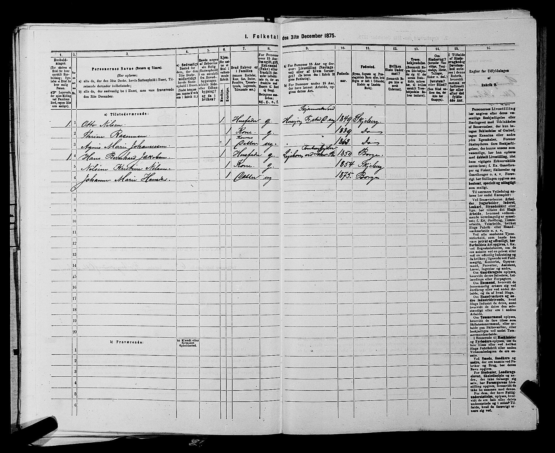 RA, Folketelling 1875 for 0113P Borge prestegjeld, 1875, s. 225