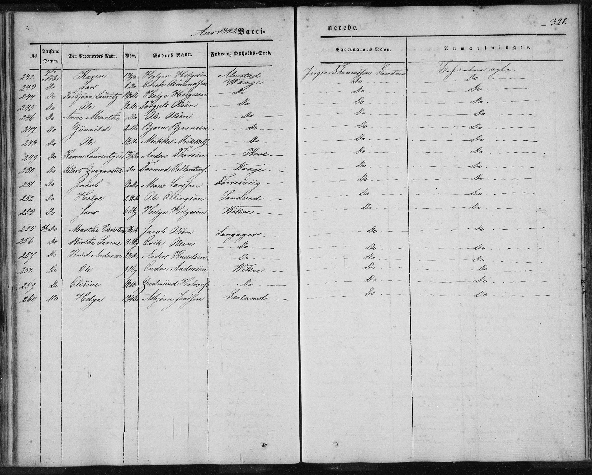 Skudenes sokneprestkontor, AV/SAST-A -101849/H/Ha/Haa/L0003: Ministerialbok nr. A 2.2, 1841-1846, s. 321