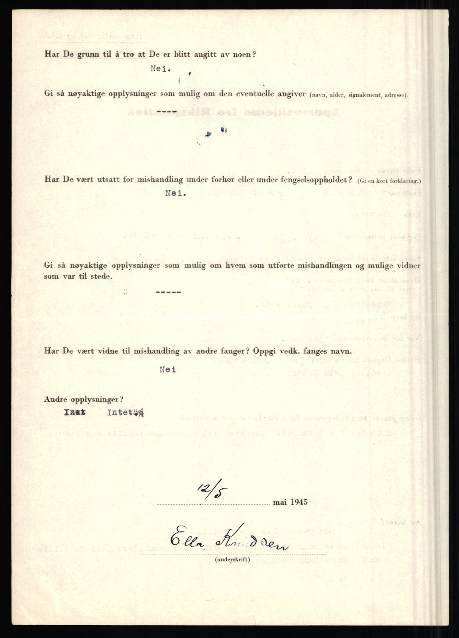 Rikspolitisjefen, AV/RA-S-1560/L/L0009: Karlsen, Aksel Emanuel - Kristiansen, Øivind Vetre, 1940-1945, s. 544