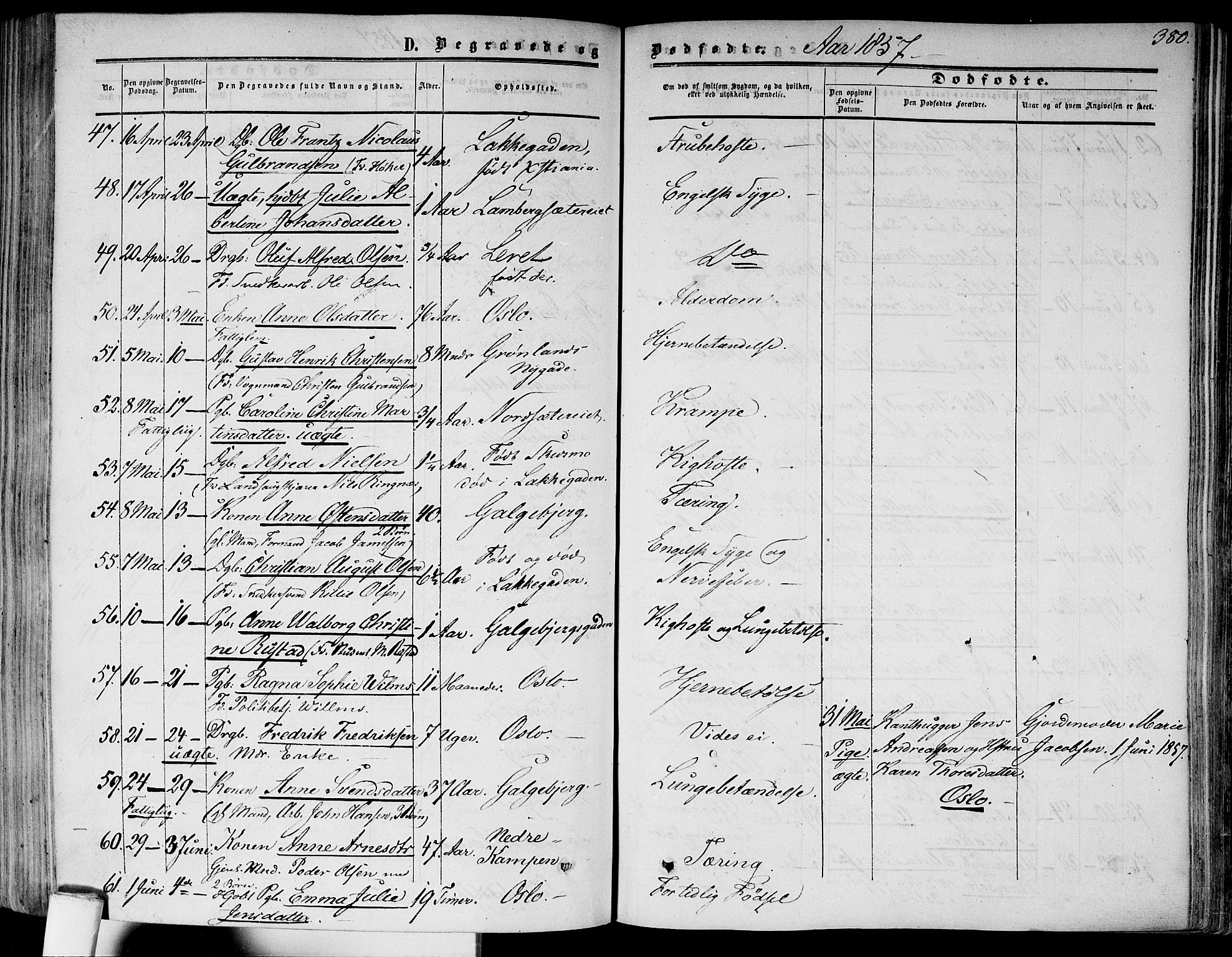 Gamlebyen prestekontor Kirkebøker, AV/SAO-A-10884/F/Fa/L0004: Ministerialbok nr. 4, 1850-1857, s. 380
