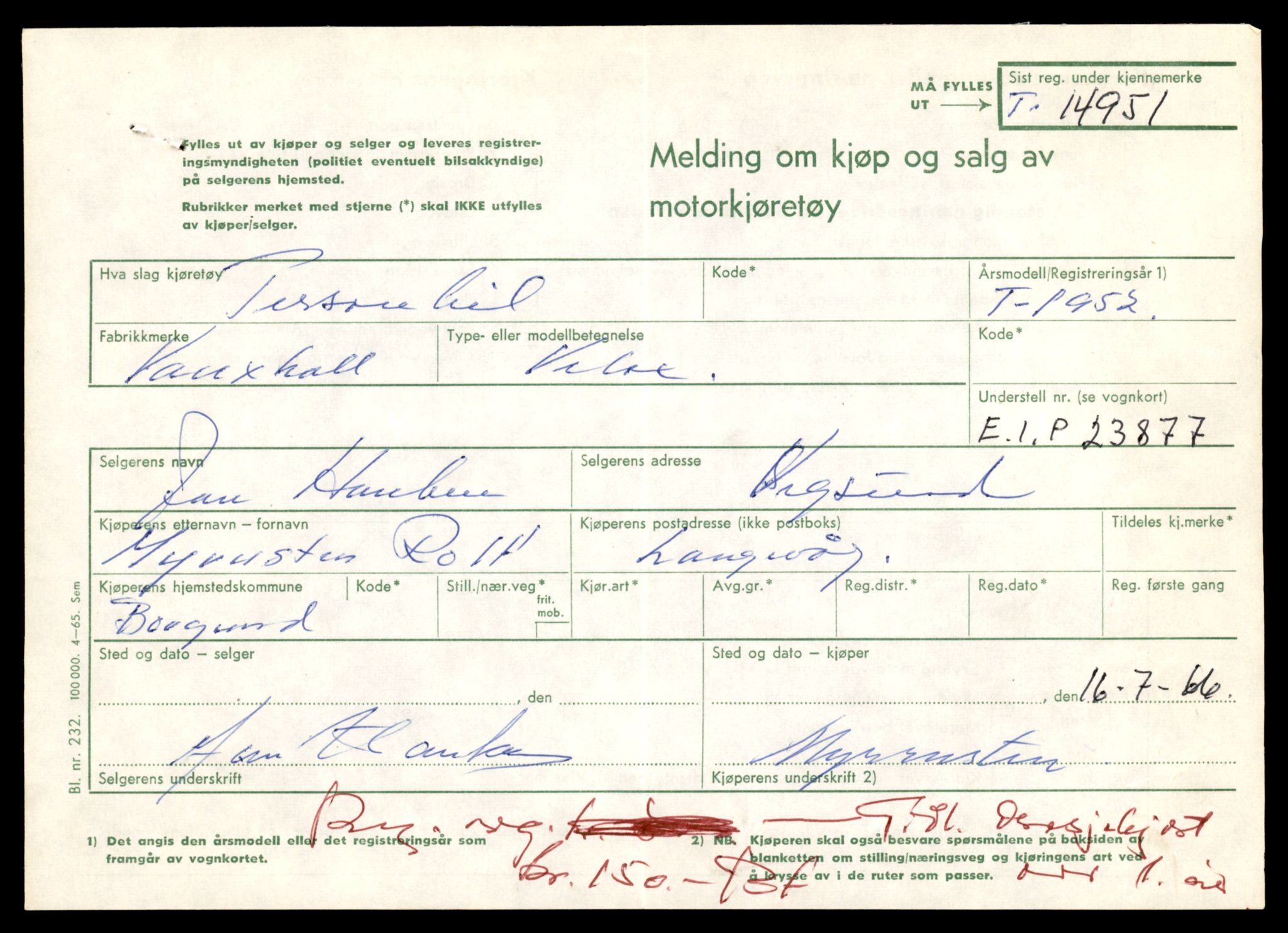 Møre og Romsdal vegkontor - Ålesund trafikkstasjon, AV/SAT-A-4099/F/Fe/L0049: Registreringskort for kjøretøy T 14864 - T 18613, 1927-1998, s. 1999