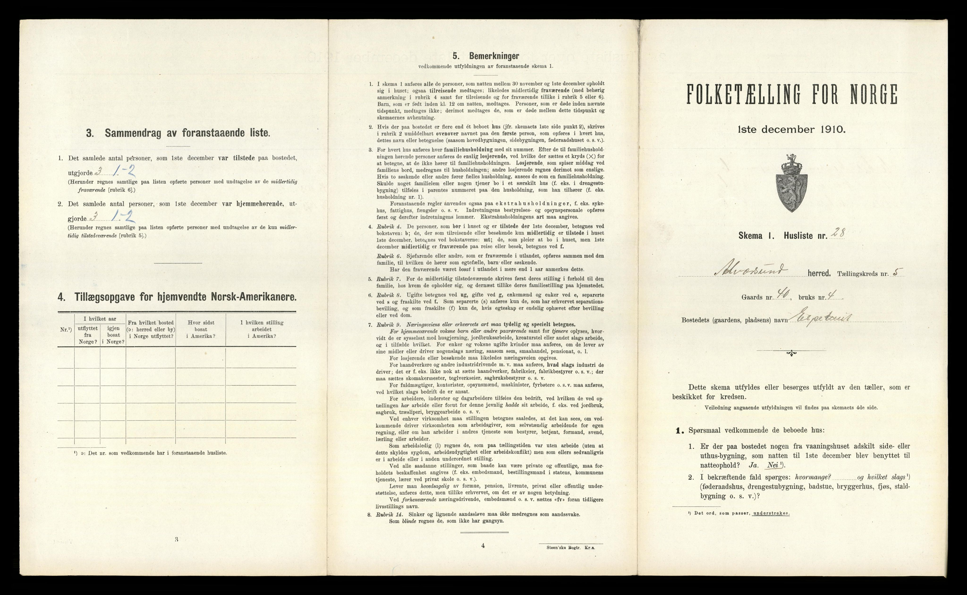 RA, Folketelling 1910 for 1257 Alversund herred, 1910, s. 492