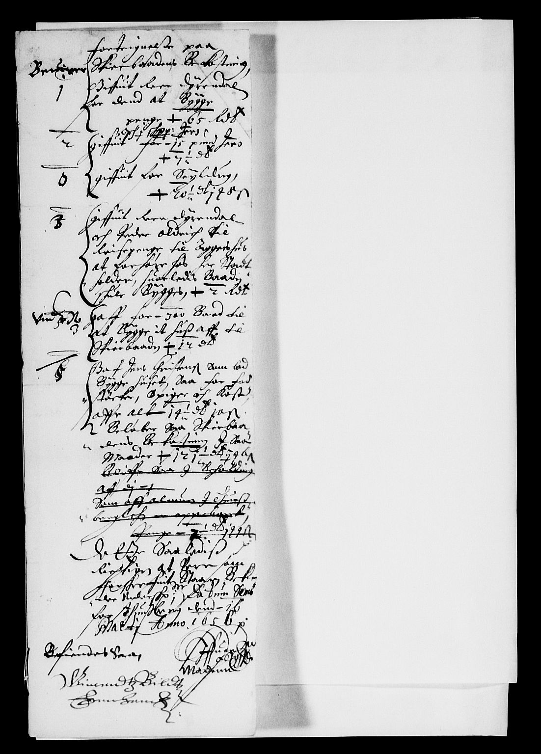 Rentekammeret inntil 1814, Reviderte regnskaper, Lensregnskaper, AV/RA-EA-5023/R/Rb/Rbo/L0032: Tønsberg len, 1653-1656