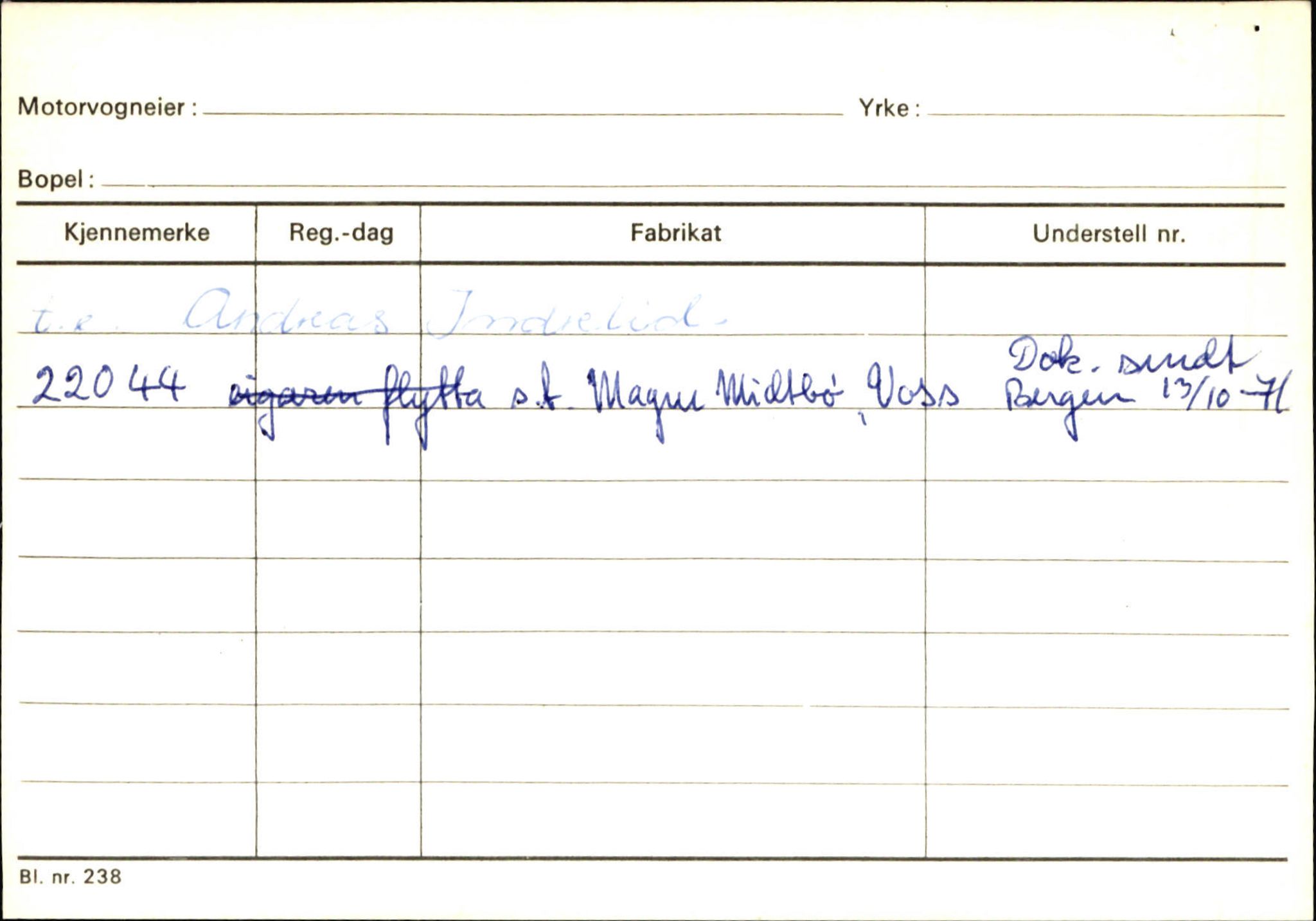 Statens vegvesen, Sogn og Fjordane vegkontor, AV/SAB-A-5301/4/F/L0125: Eigarregister Sogndal V-Å. Aurland A-Å. Fjaler A-N, 1945-1975, s. 372