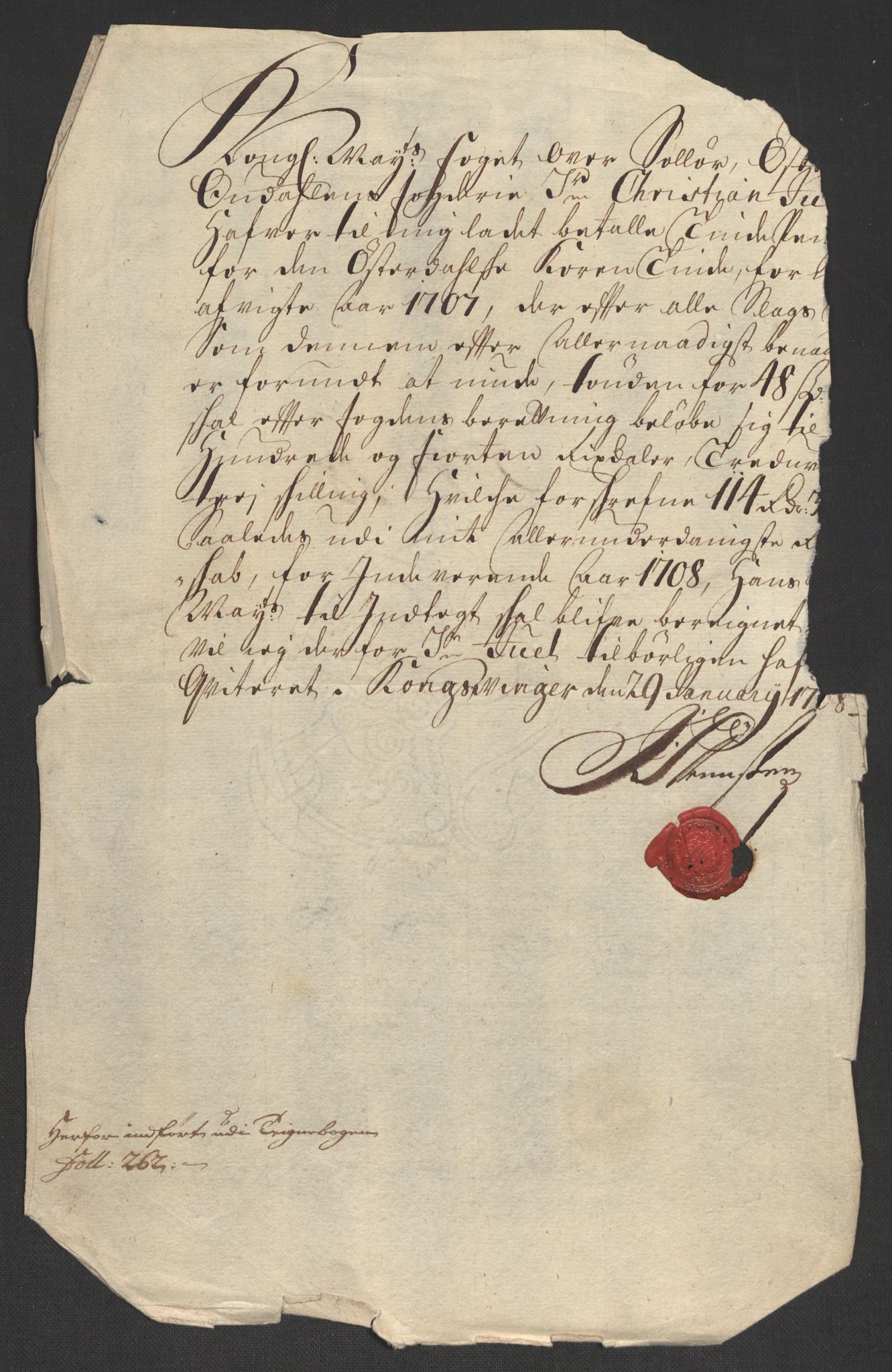 Rentekammeret inntil 1814, Reviderte regnskaper, Fogderegnskap, AV/RA-EA-4092/R13/L0844: Fogderegnskap Solør, Odal og Østerdal, 1707, s. 243