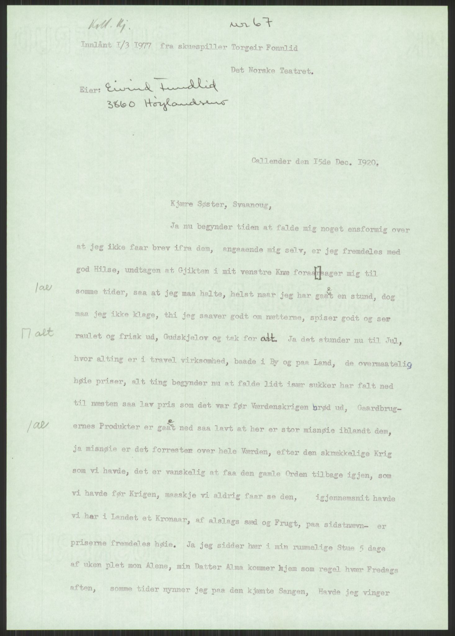 Samlinger til kildeutgivelse, Amerikabrevene, AV/RA-EA-4057/F/L0023: Innlån fra Telemark: Fonnlid, 1838-1914, s. 457