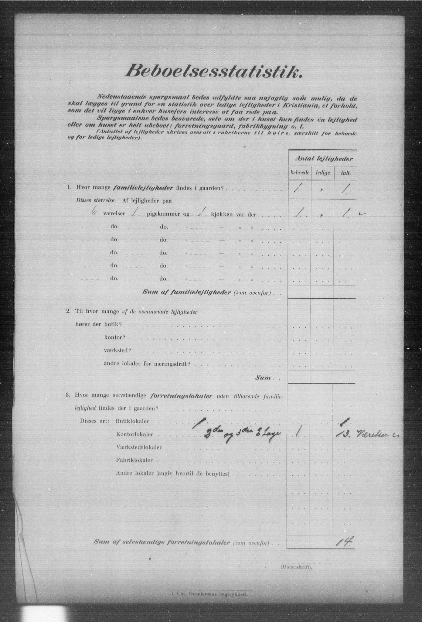OBA, Kommunal folketelling 31.12.1903 for Kristiania kjøpstad, 1903, s. 13532