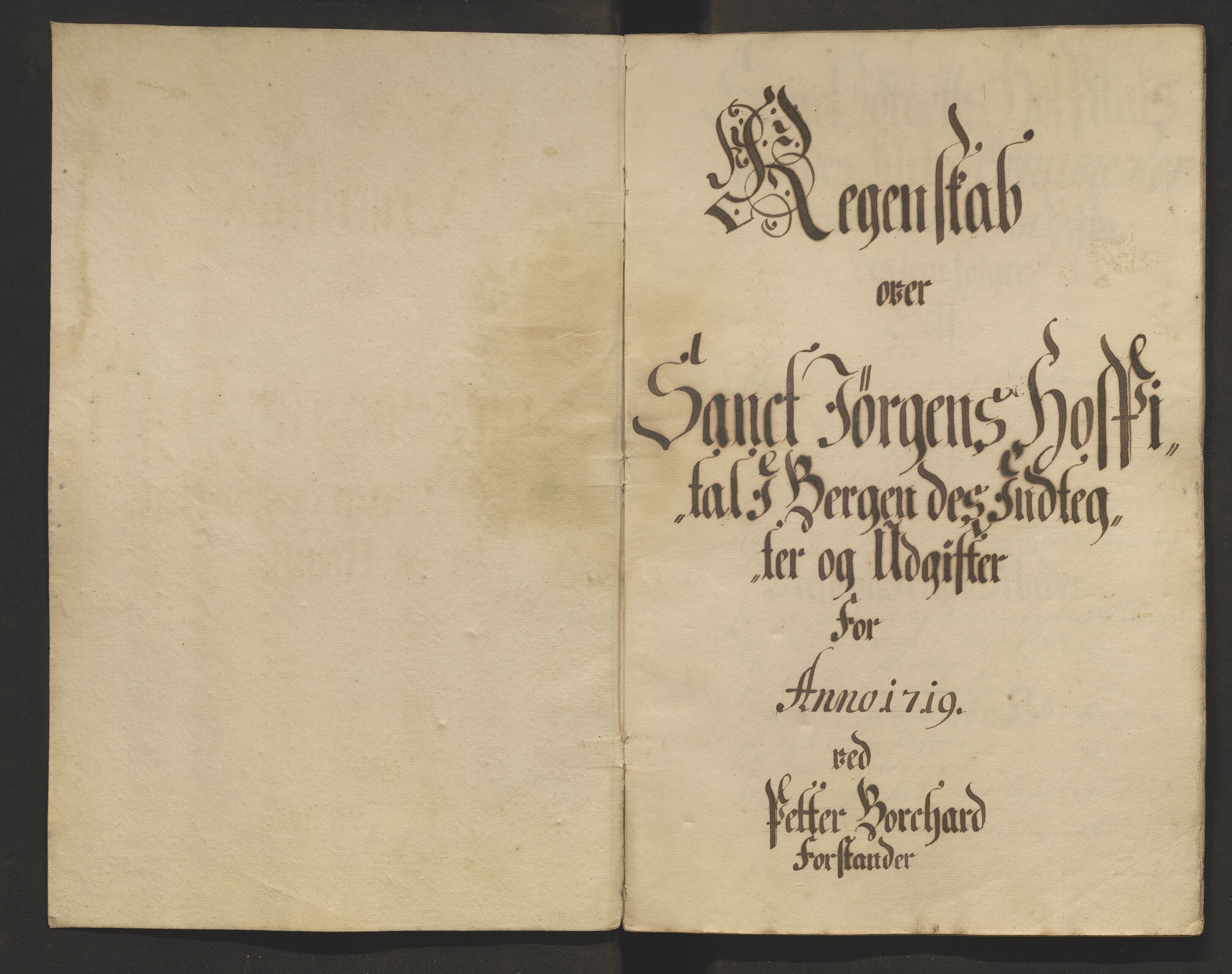 Stiftamtmannen i Bergen, AV/SAB-A-100006/F/Fb/Fbe/L0001: Lnr. 1816: Rekneskapar for St. Jørgens hospital, 1687-1724, s. 96