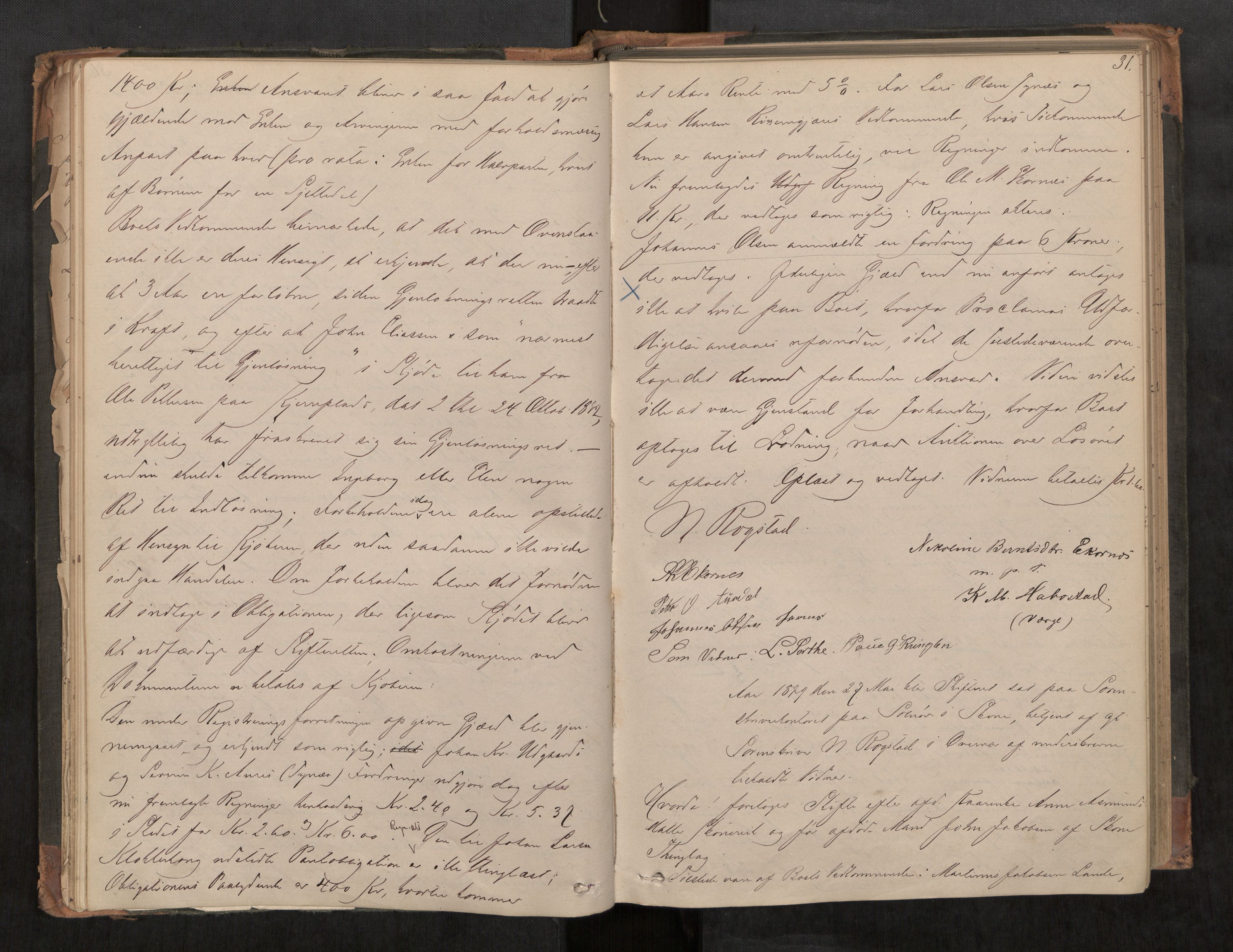 Nordre Sunnmøre sorenskriveri, AV/SAT-A-0006/1/3/3B/L0010: Skiftebehandlingsprotokoll 9, 1878-1889, s. 31