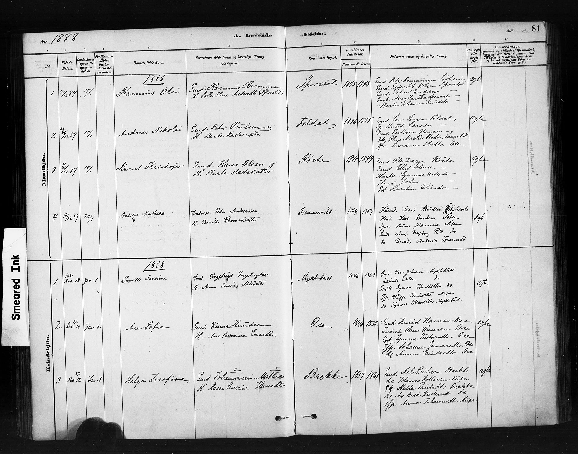 Ministerialprotokoller, klokkerbøker og fødselsregistre - Møre og Romsdal, AV/SAT-A-1454/513/L0176: Ministerialbok nr. 513A03, 1877-1889, s. 81