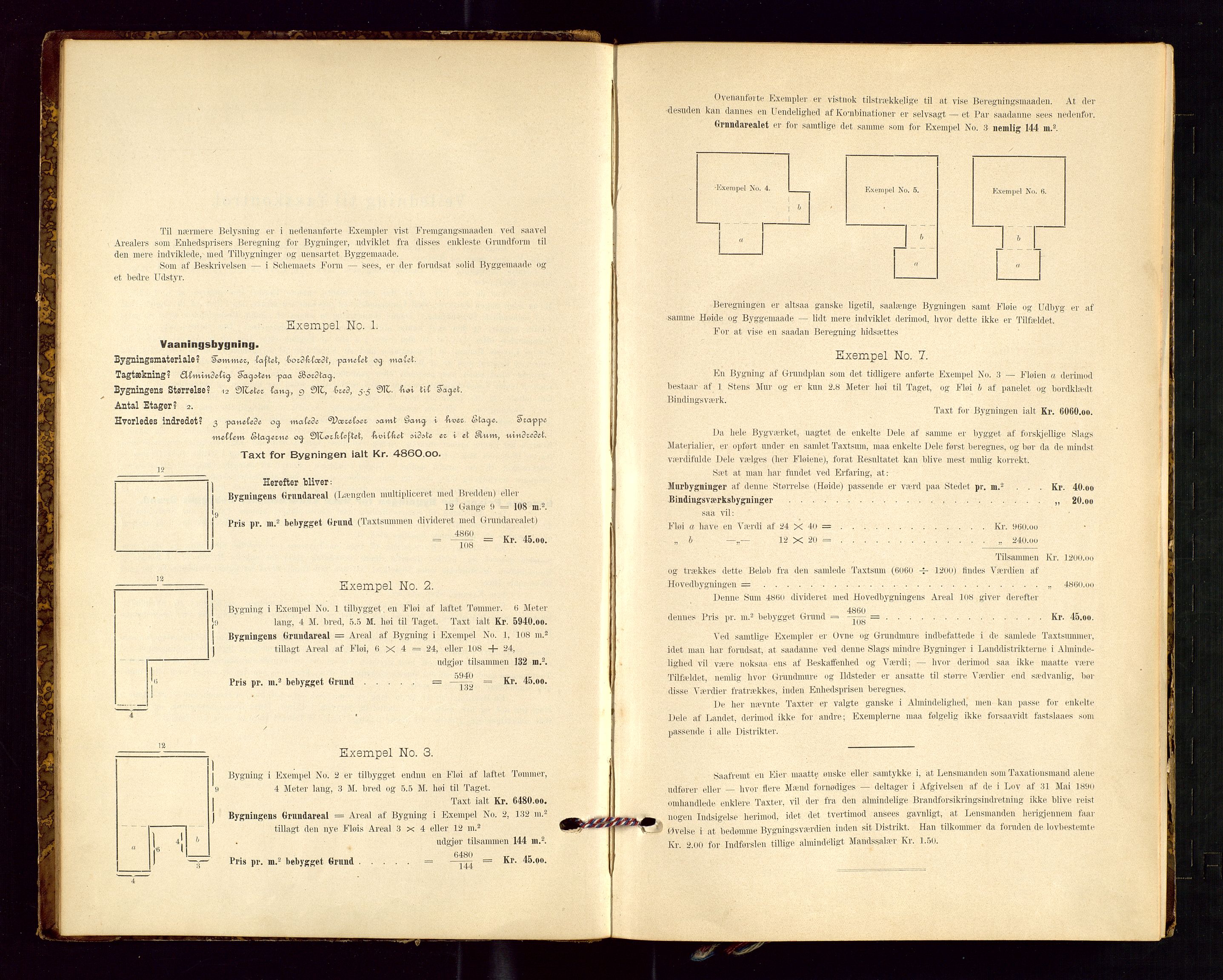 Helleland lensmannskontor, AV/SAST-A-100209/Gob/L0001: "Brandtaxationsprotokol", 1896-1919