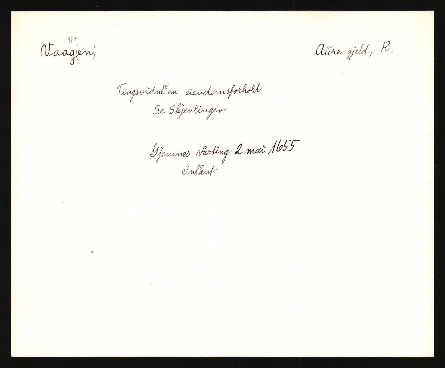 Riksarkivets diplomsamling, AV/RA-EA-5965/F35/F35e/L0031: Registreringssedler Møre og Romsdal, 1400-1700, s. 745