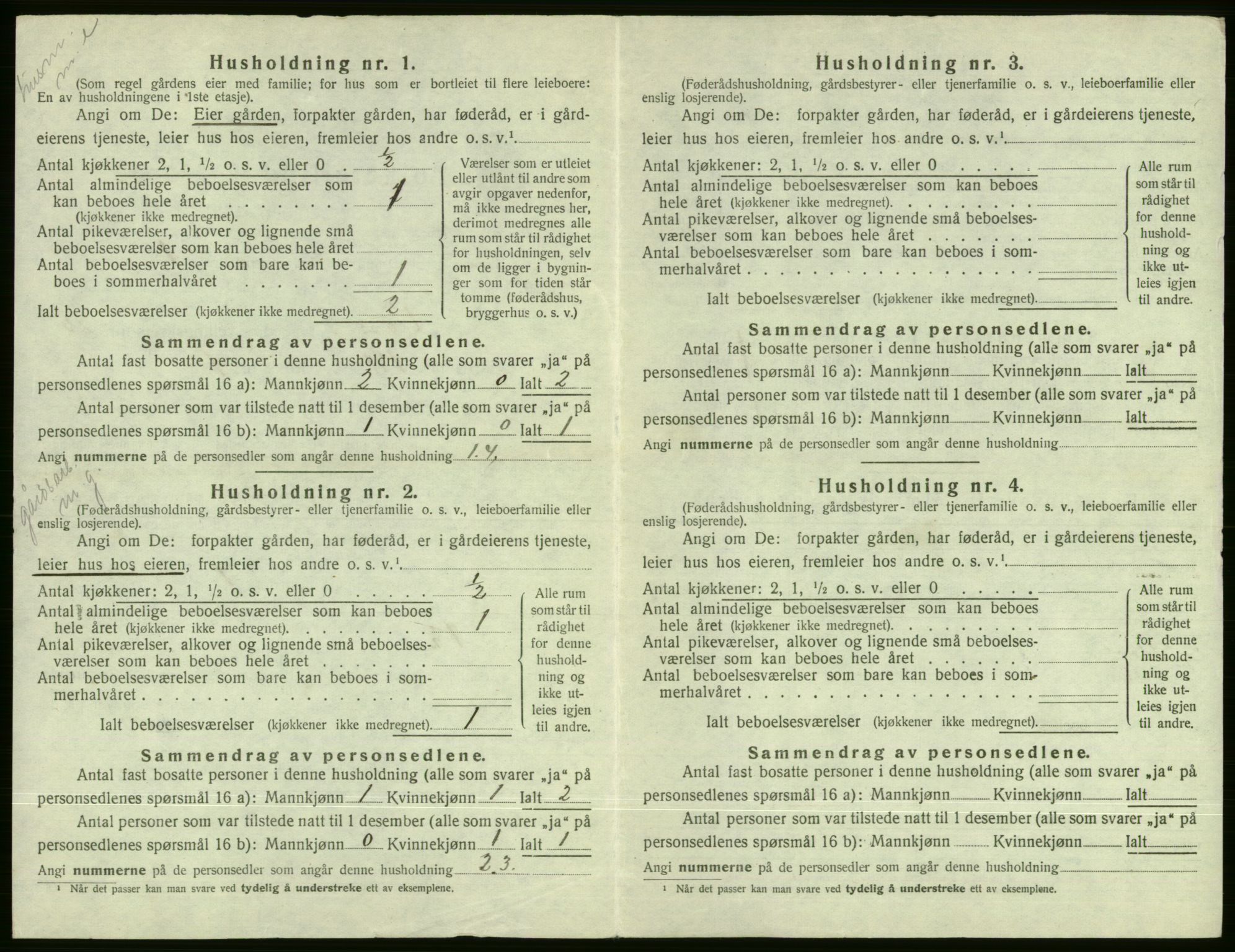 SAB, Folketelling 1920 for 1235 Voss herred, 1920, s. 2164