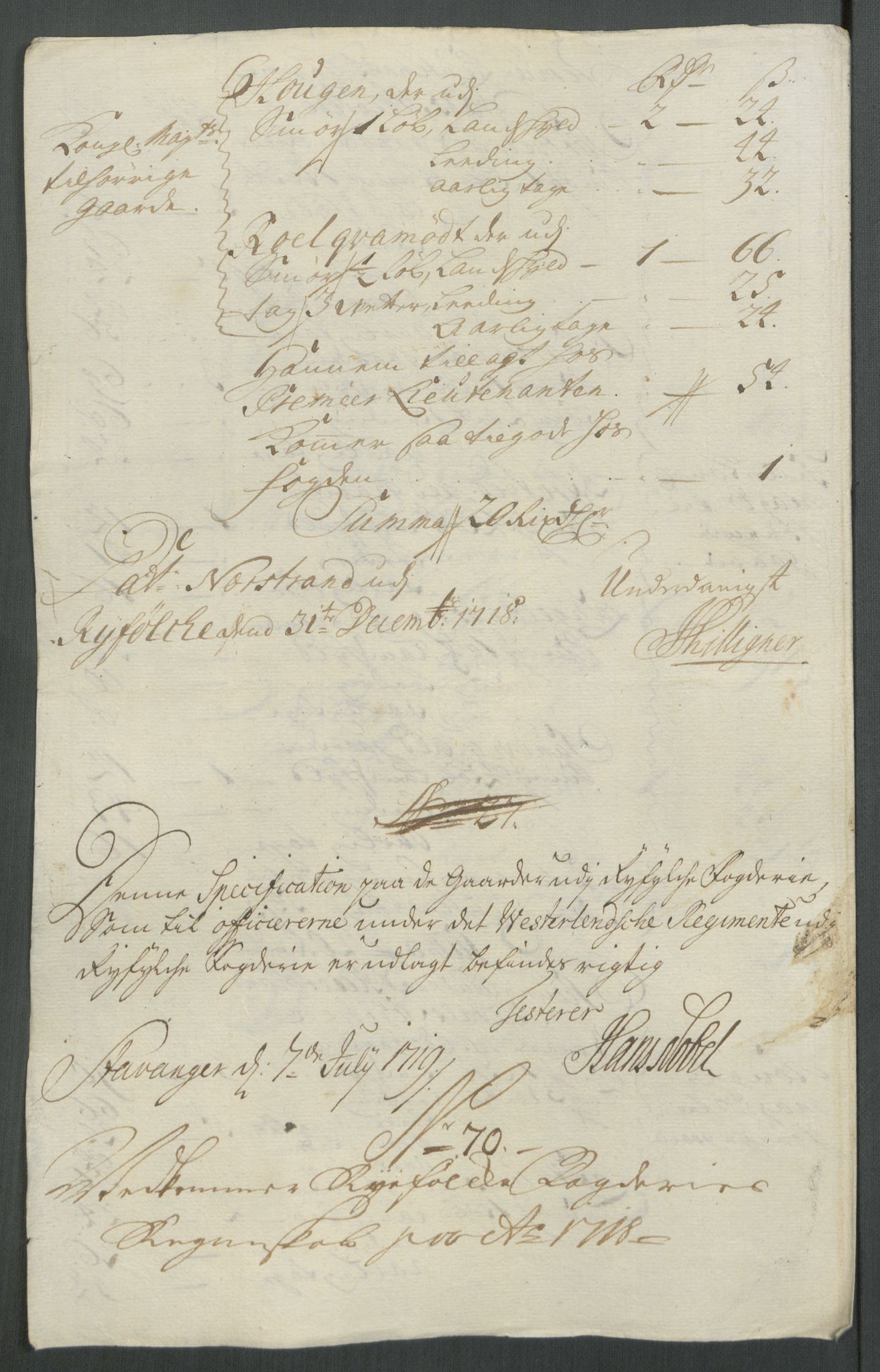 Rentekammeret inntil 1814, Reviderte regnskaper, Fogderegnskap, RA/EA-4092/R47/L2871: Fogderegnskap Ryfylke, 1718, s. 334