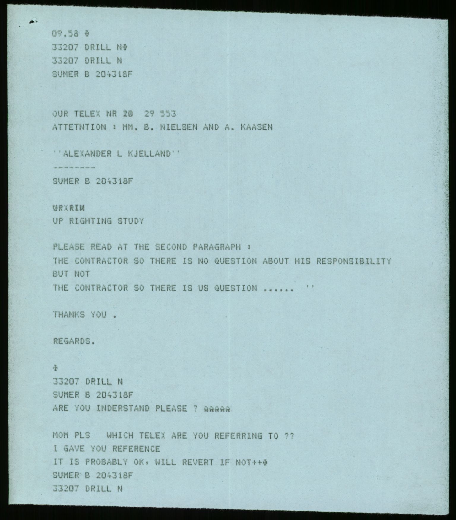 Pa 1503 - Stavanger Drilling AS, AV/SAST-A-101906/Da/L0013: Alexander L. Kielland - Saks- og korrespondansearkiv, 1980, s. 5