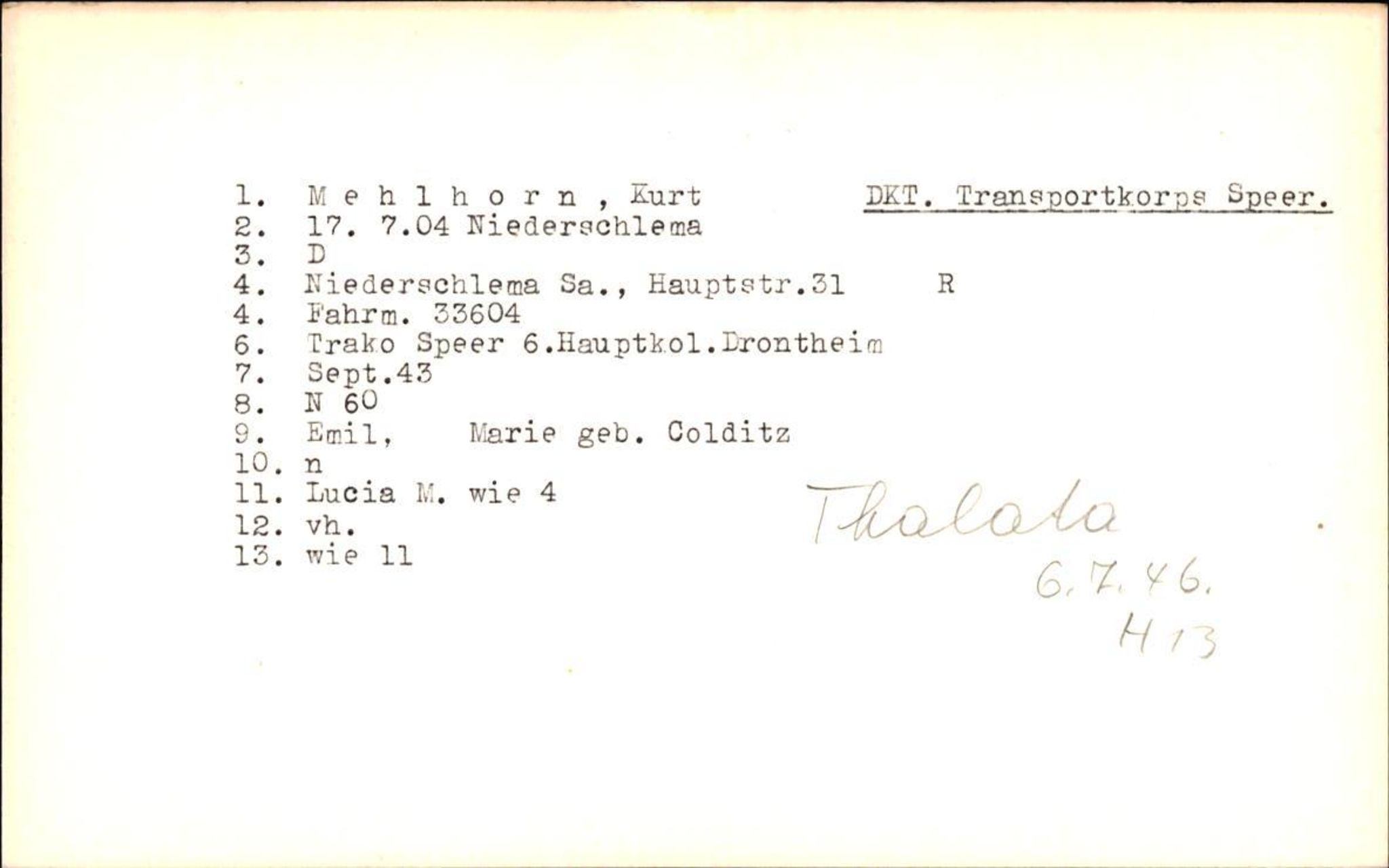 Hjemsendte tyskere , AV/RA-RAFA-6487/D/Db/L0019: Medrow-Mulsow, 1945-1947, s. 21