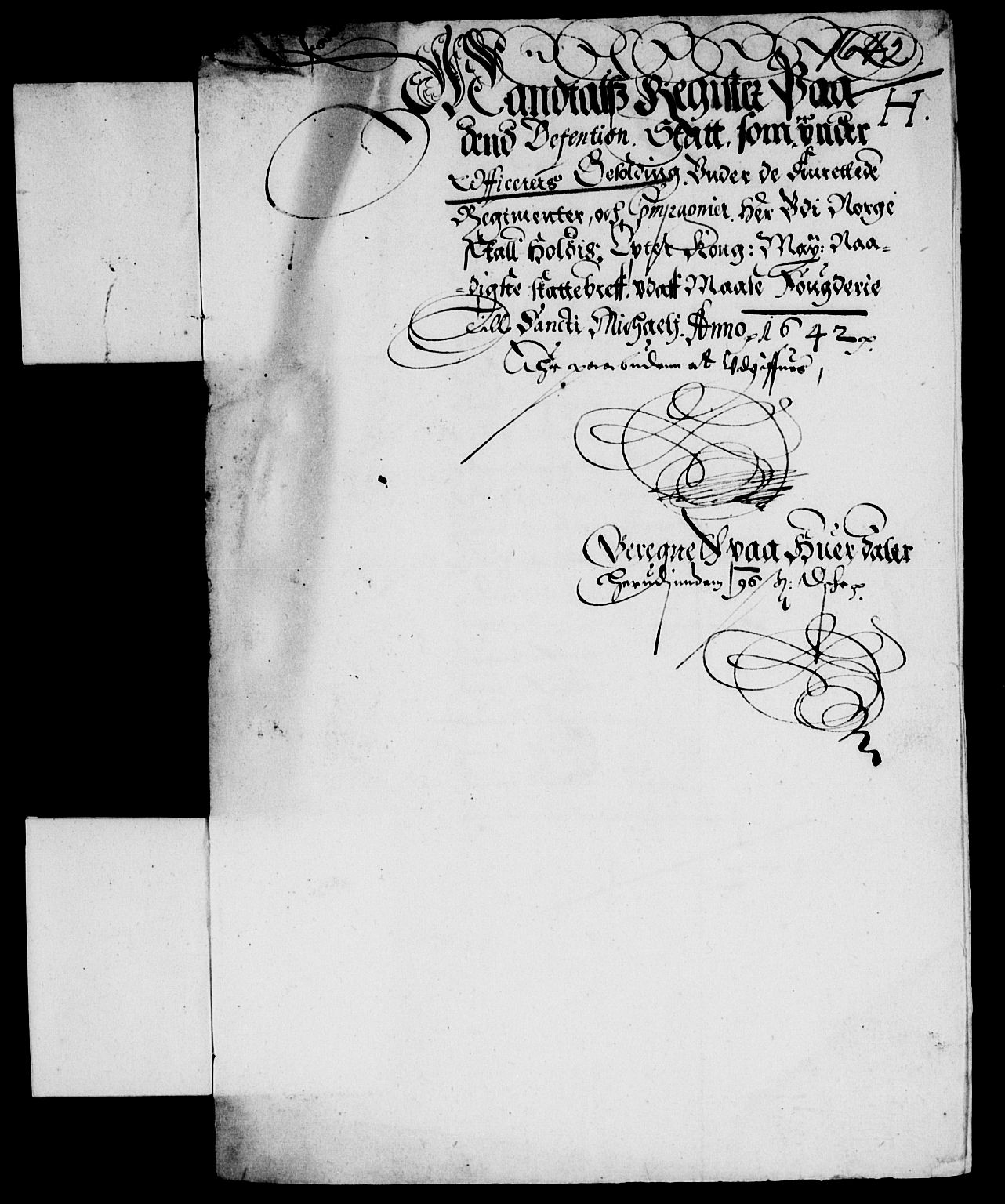 Rentekammeret inntil 1814, Reviderte regnskaper, Lensregnskaper, AV/RA-EA-5023/R/Rb/Rba/L0170: Akershus len, 1642-1644
