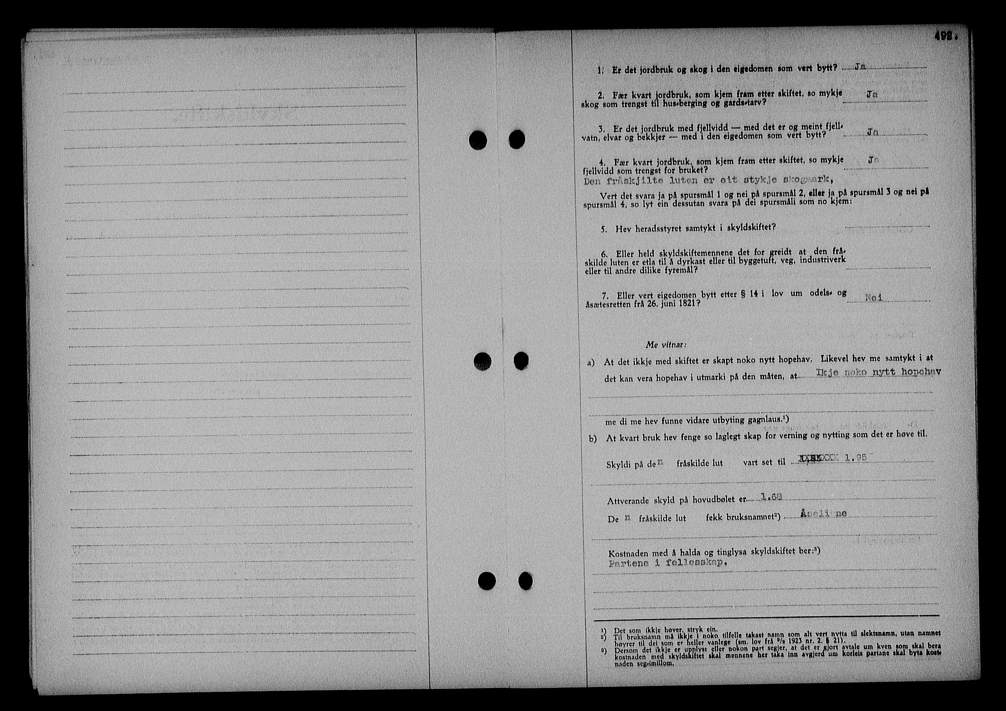 Nedenes sorenskriveri, SAK/1221-0006/G/Gb/Gba/L0045: Pantebok nr. 41, 1938-1938, Dagboknr: 1241/1938