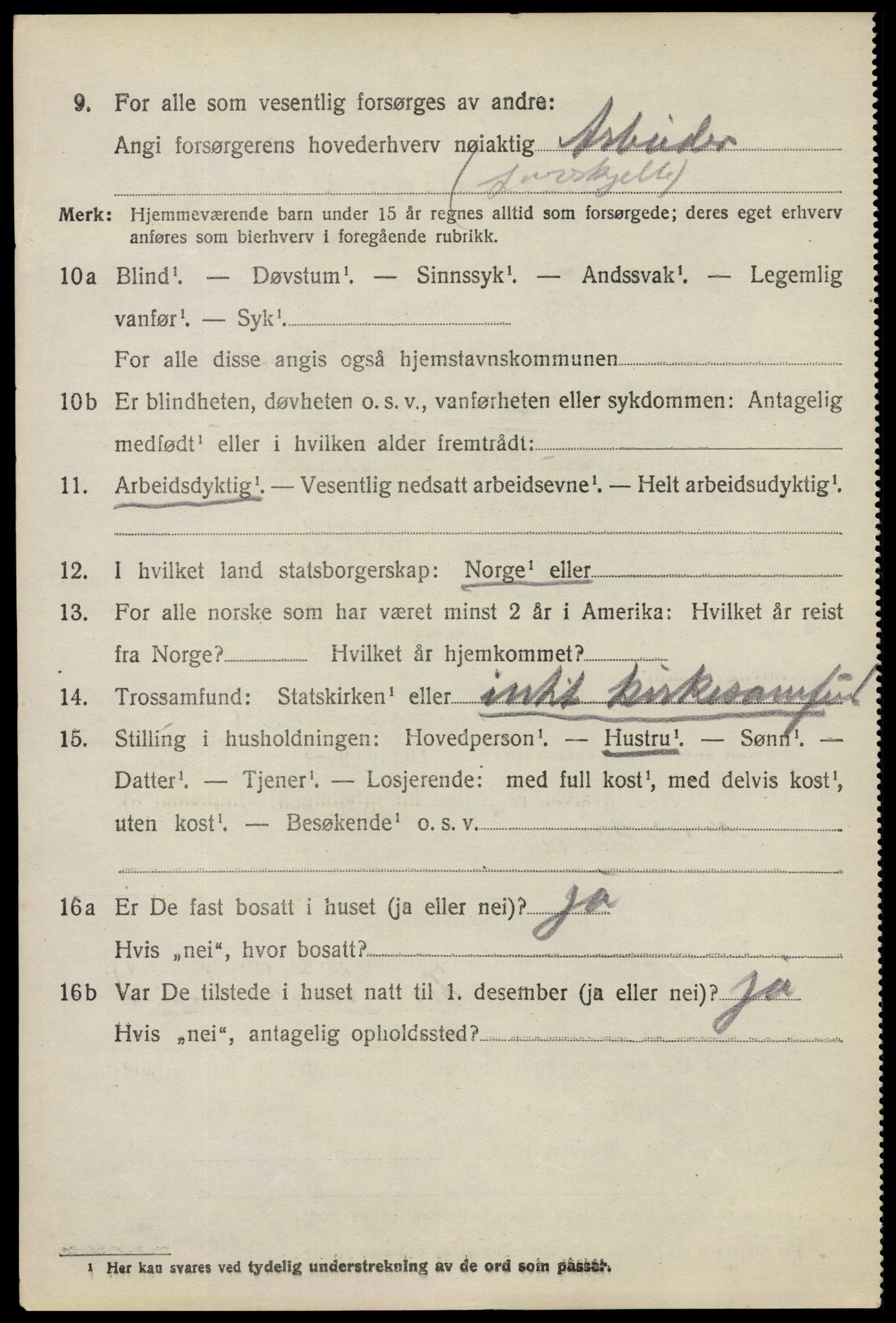 SAO, Folketelling 1920 for 0126 Mysen herred, 1920, s. 1698