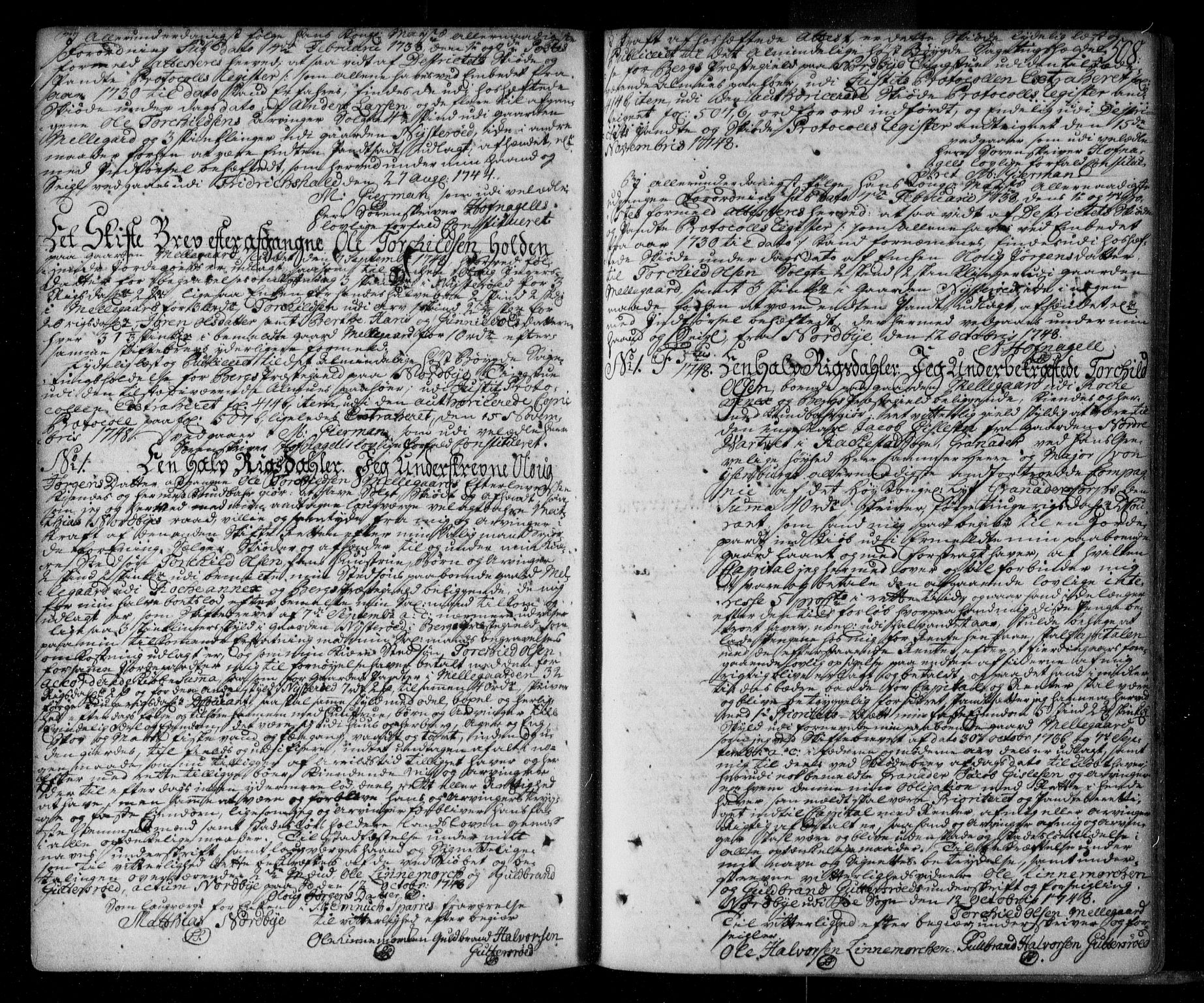 Idd og Marker sorenskriveri, SAO/A-10283/G/Gb/Gba/L0001: Pantebok nr. 1, 1738-1755, s. 508
