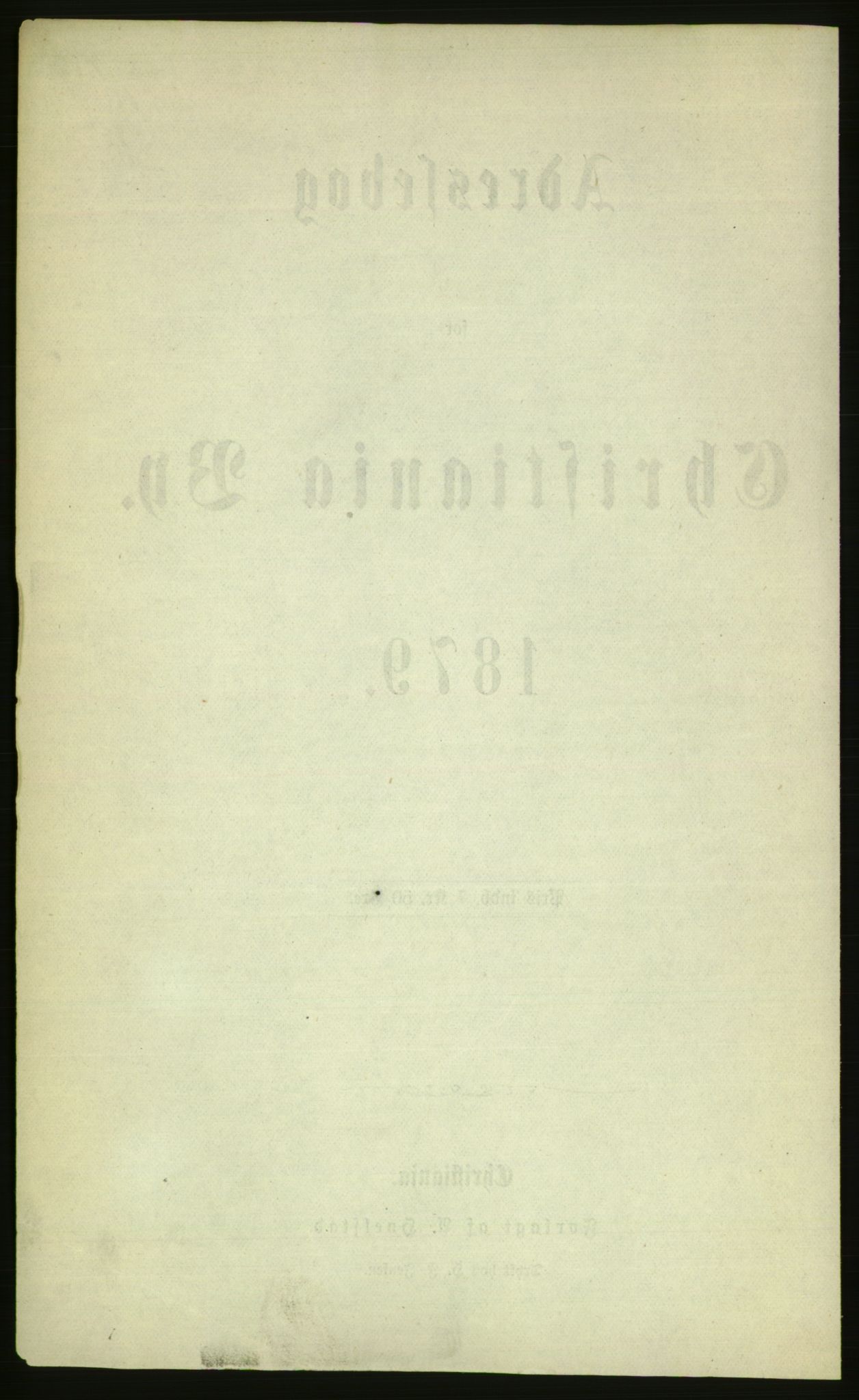 Kristiania/Oslo adressebok, PUBL/-, 1879