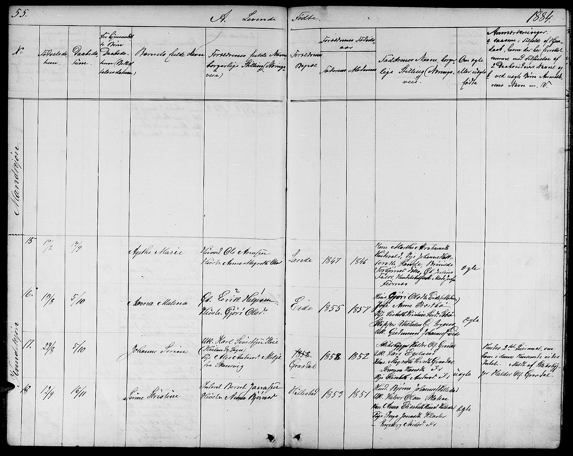 Fjelberg sokneprestembete, AV/SAB-A-75201/H/Hab: Klokkerbok nr. B 3, 1868-1888, s. 55
