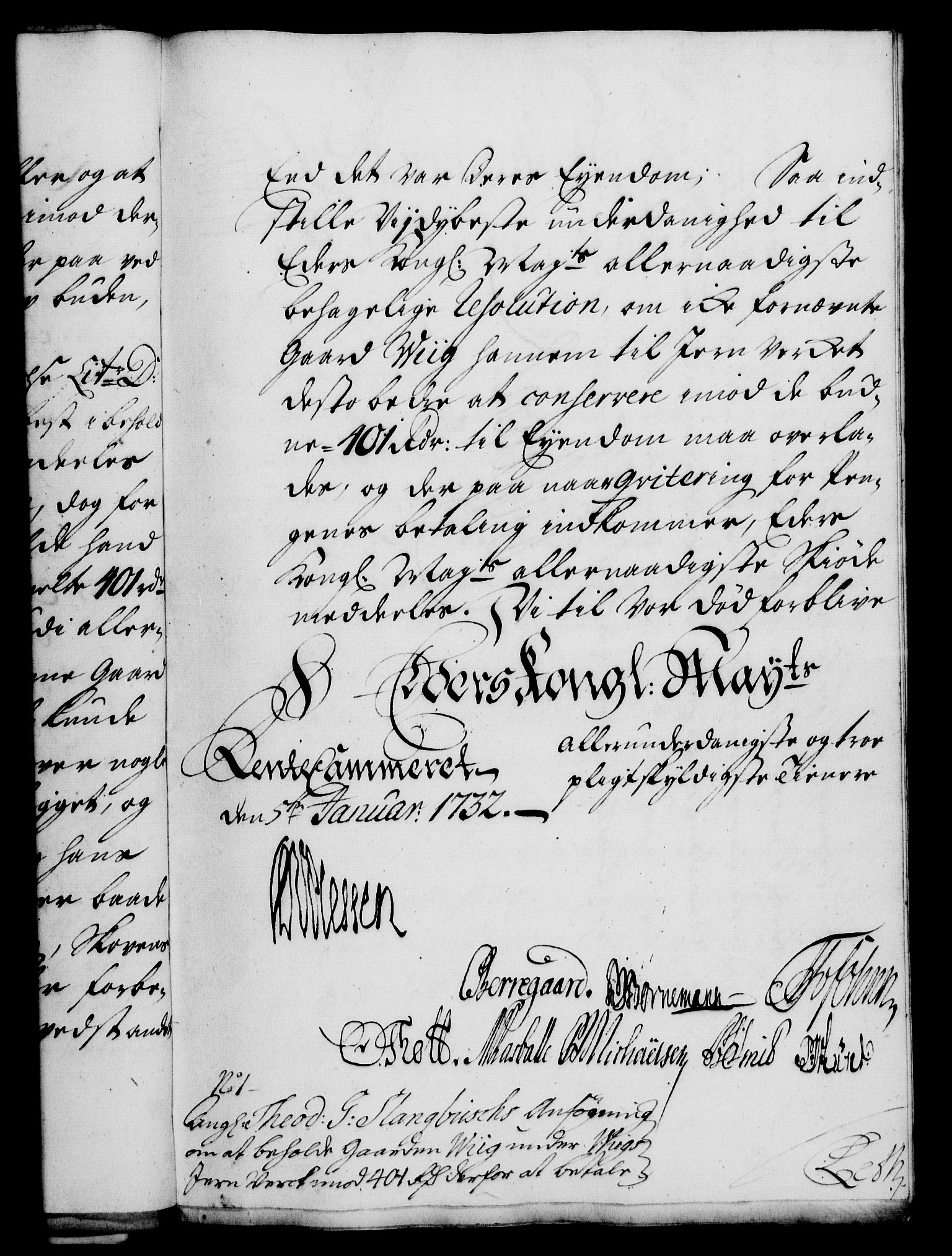 Rentekammeret, Kammerkanselliet, RA/EA-3111/G/Gf/Gfa/L0015: Norsk relasjons- og resolusjonsprotokoll (merket RK 52.15), 1732, s. 51