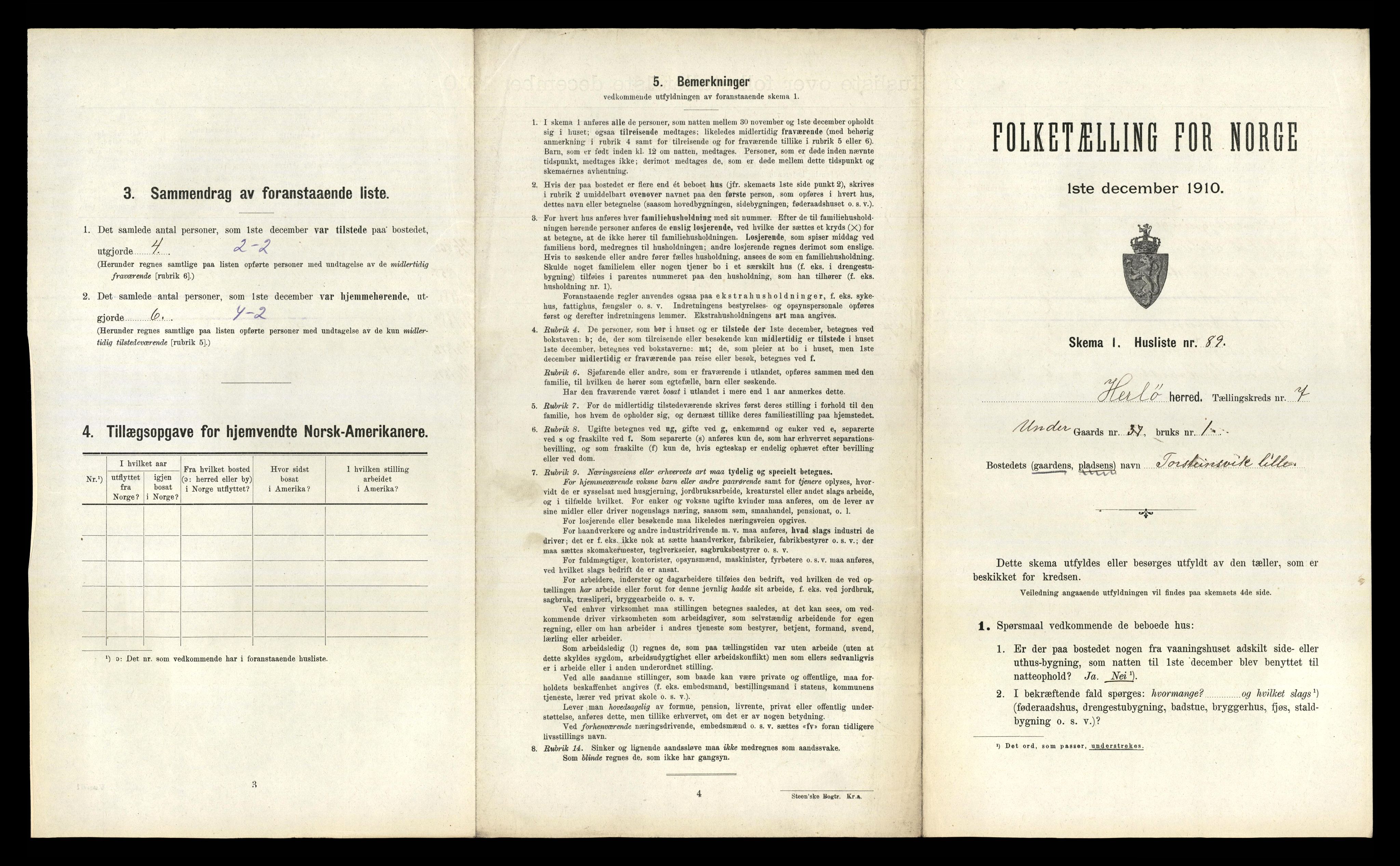 RA, Folketelling 1910 for 1258 Herdla herred, 1910, s. 828