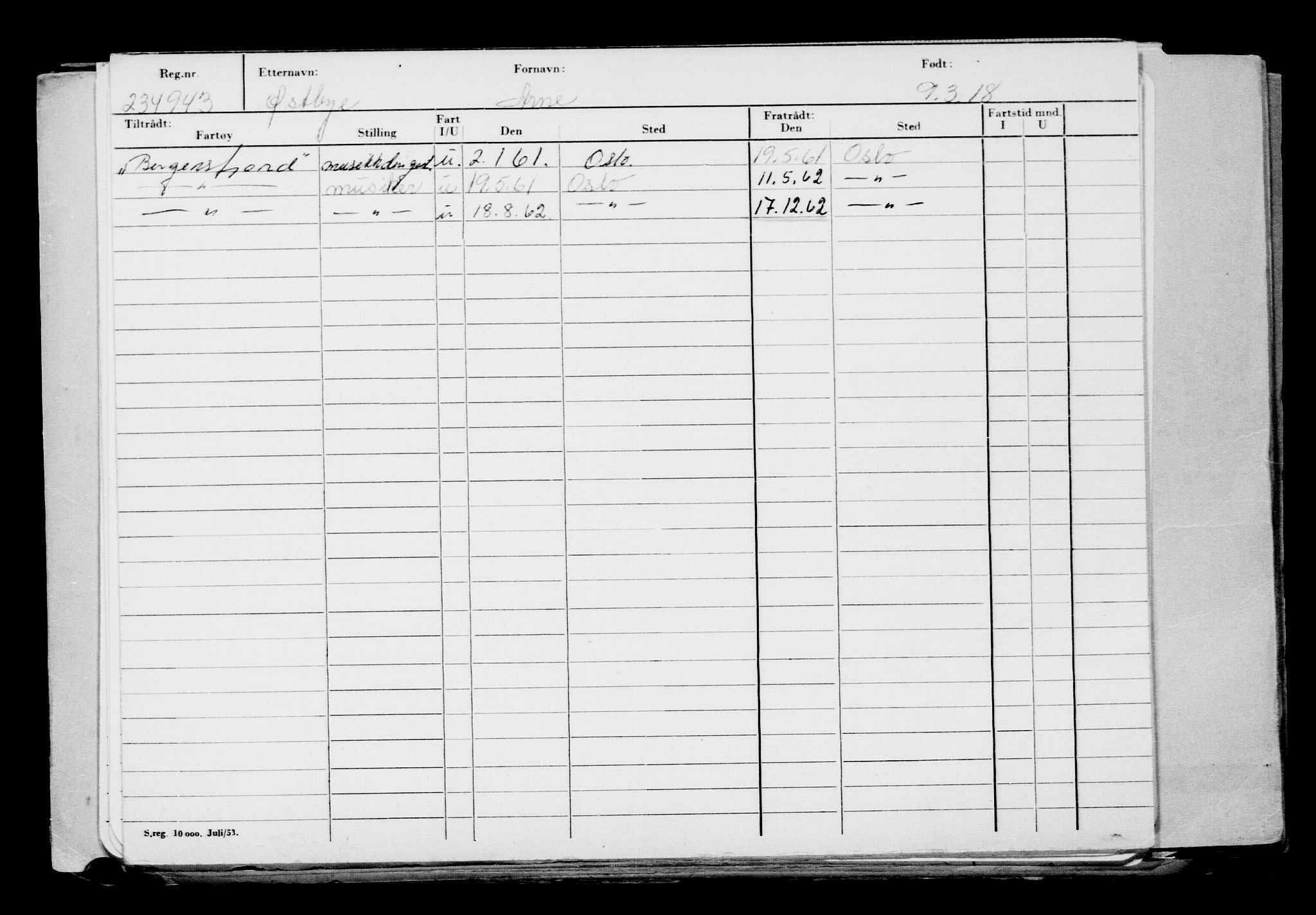 Direktoratet for sjømenn, AV/RA-S-3545/G/Gb/L0156: Hovedkort, 1918, s. 209