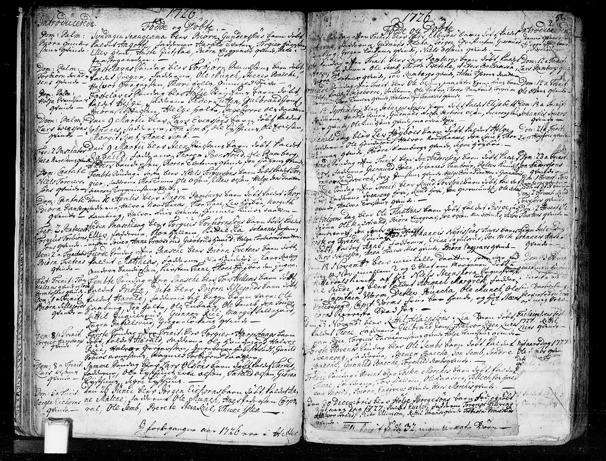 Heddal kirkebøker, SAKO/A-268/F/Fa/L0003: Ministerialbok nr. I 3, 1723-1783, s. 56