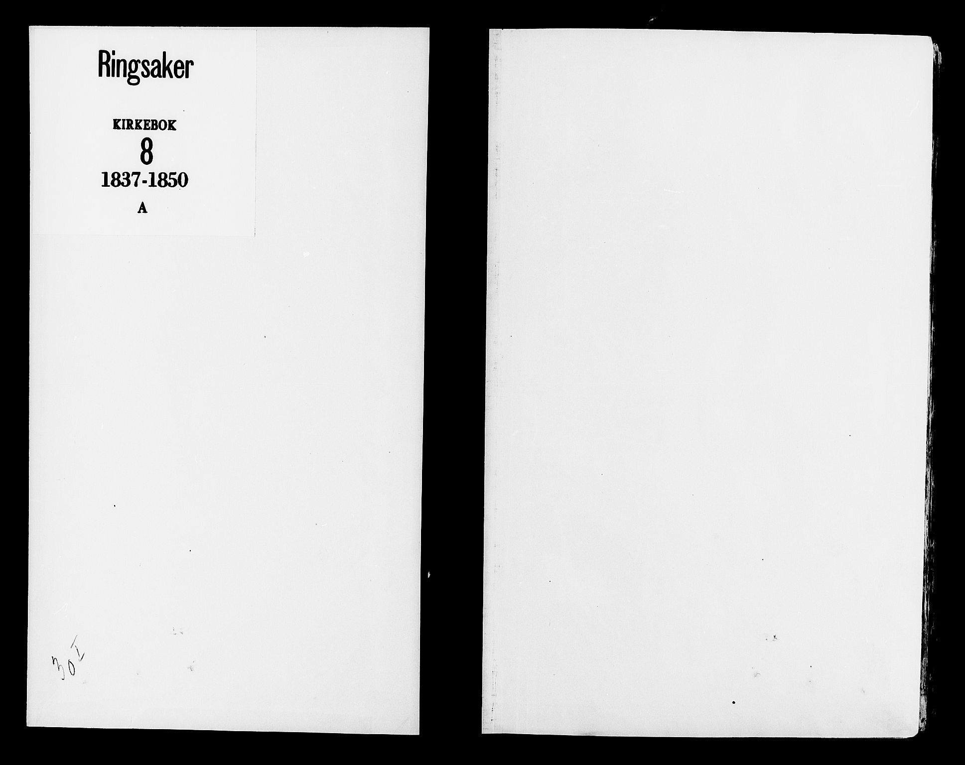 Ringsaker prestekontor, SAH/PREST-014/K/Ka/L0008: Ministerialbok nr. 8, 1837-1850