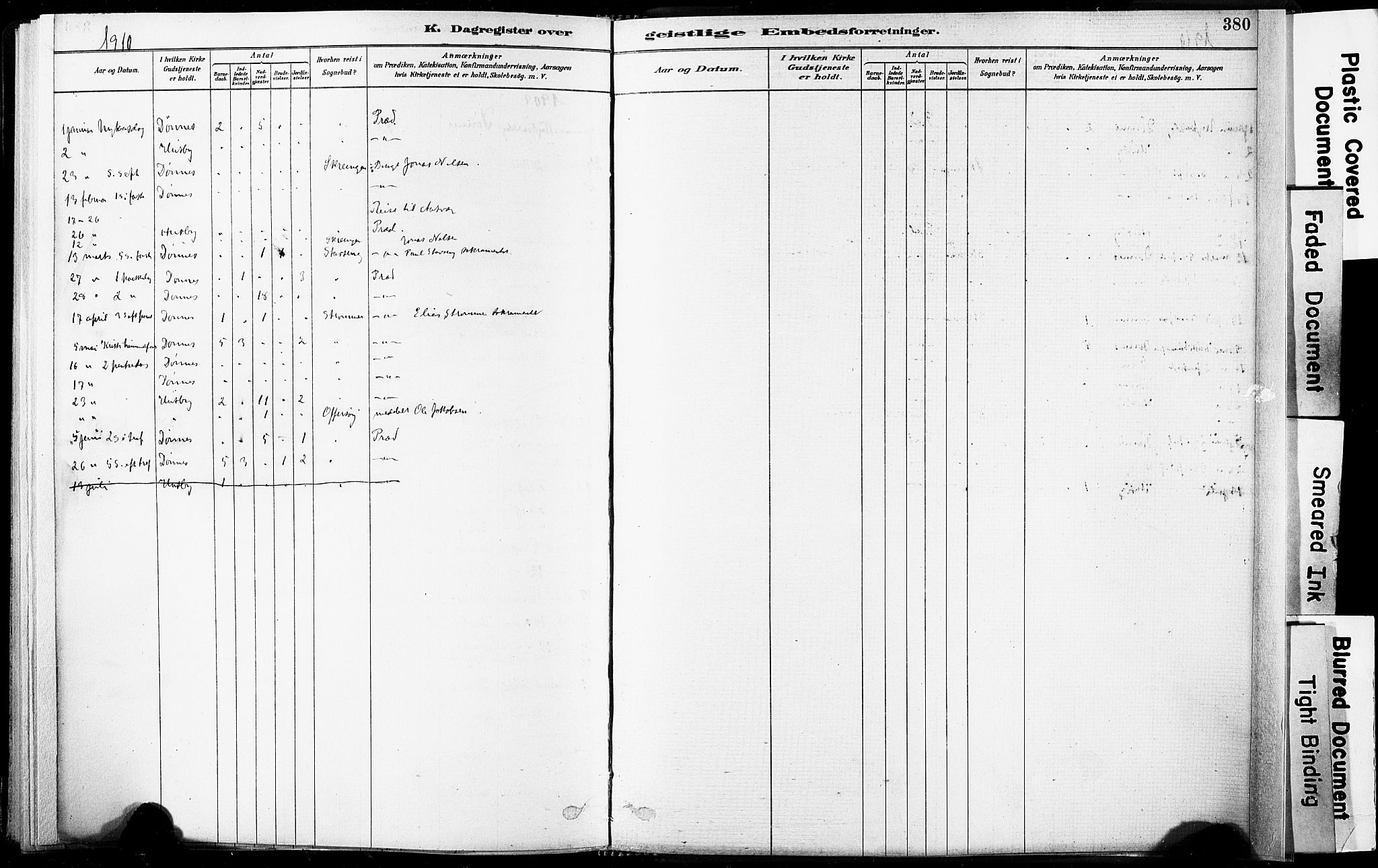 Ministerialprotokoller, klokkerbøker og fødselsregistre - Nordland, SAT/A-1459/835/L0526: Ministerialbok nr. 835A03II, 1881-1910, s. 380