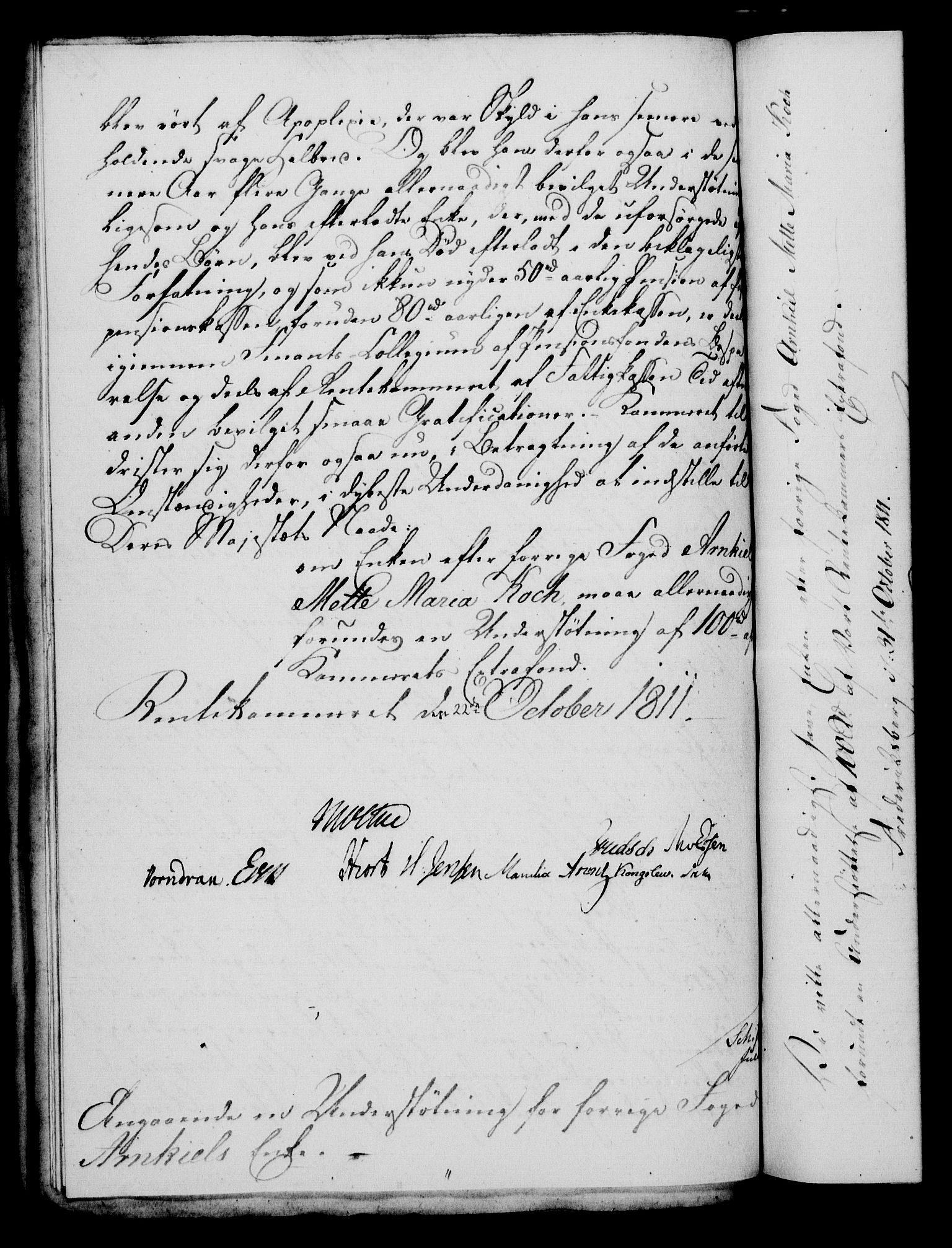 Rentekammeret, Kammerkanselliet, RA/EA-3111/G/Gf/Gfa/L0093: Norsk relasjons- og resolusjonsprotokoll (merket RK 52.93), 1811, s. 541